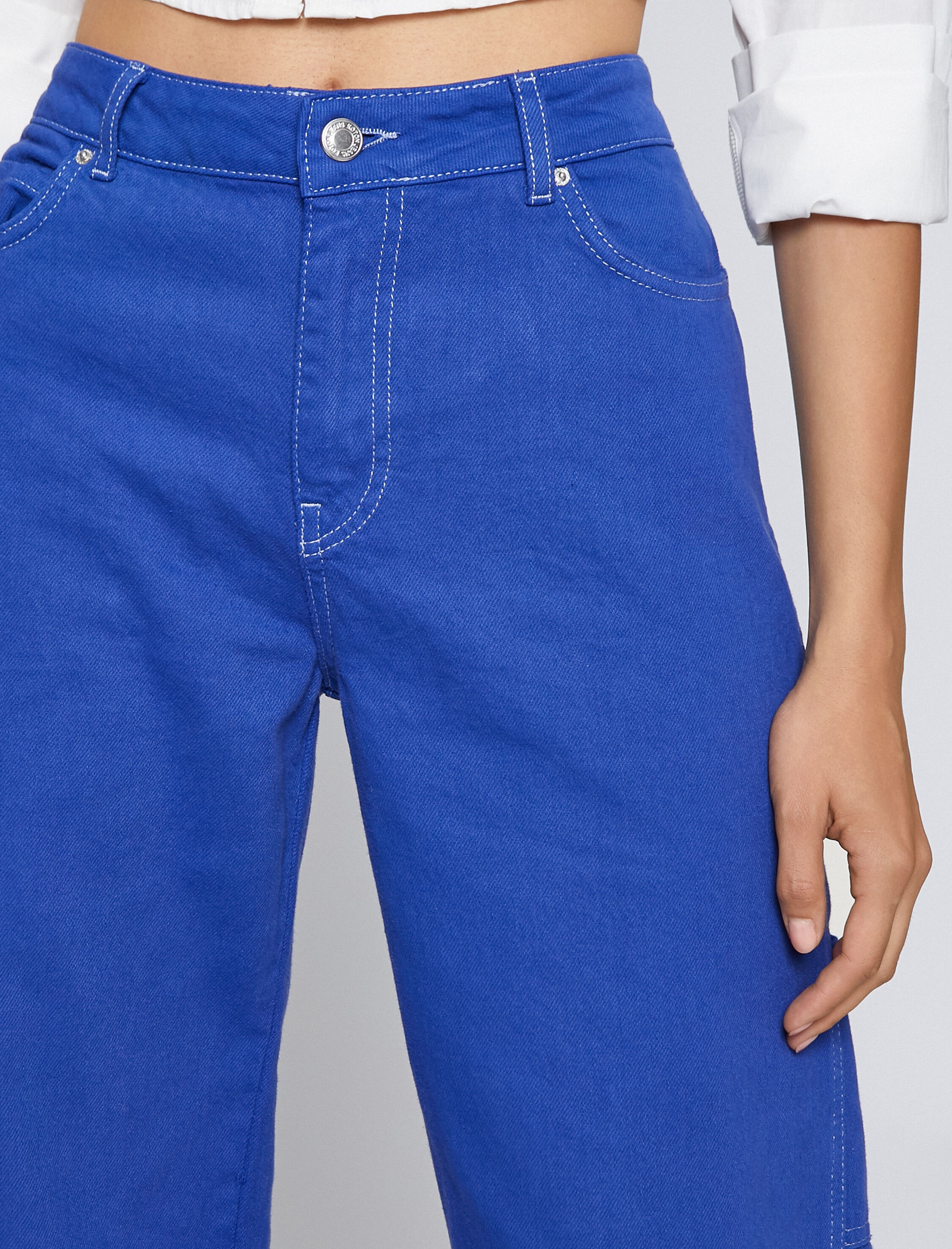   Geniş Paça Kot Pantolon Yüksek Bel