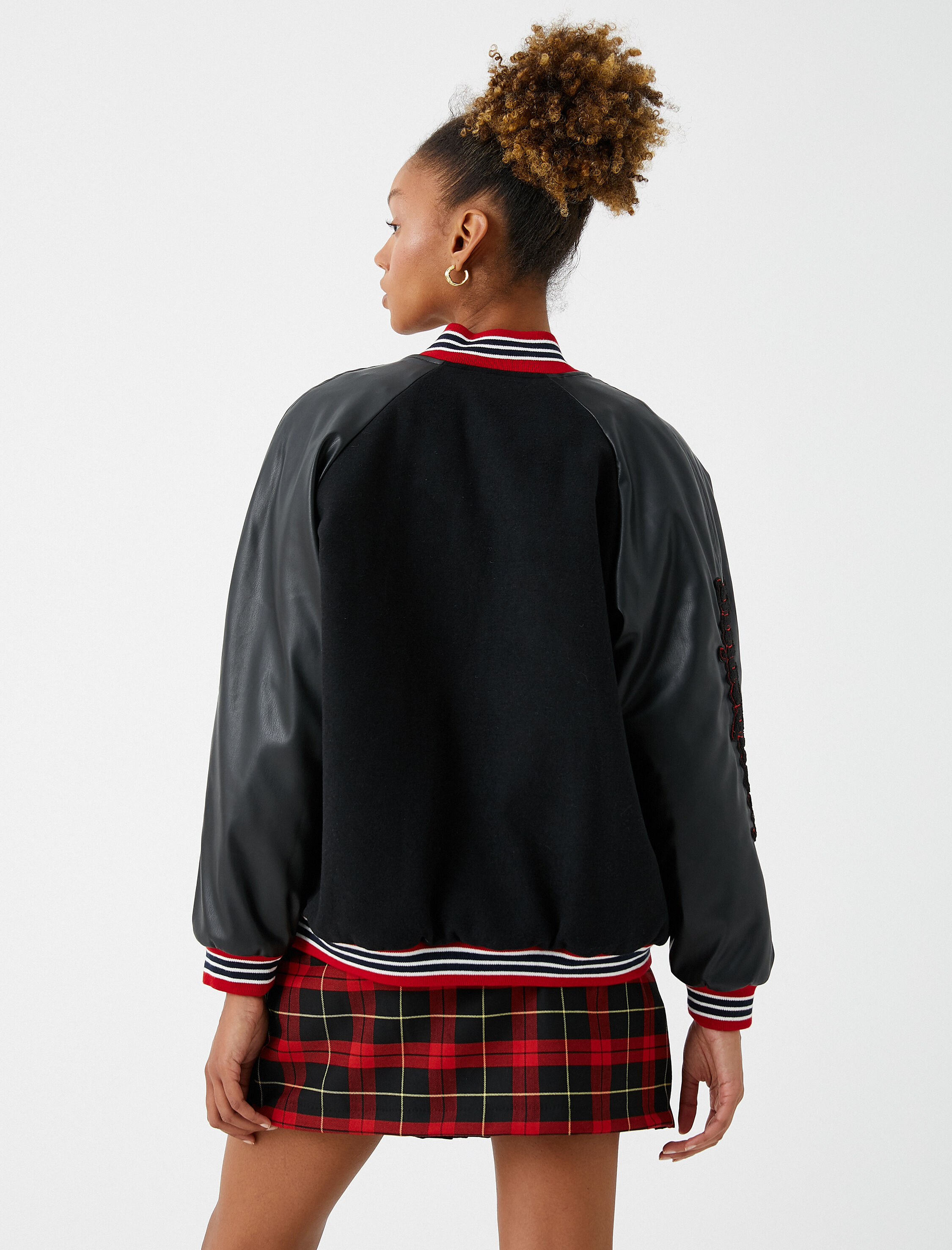   Pilot Ceket Deri Görünümlü Aplike Detaylı