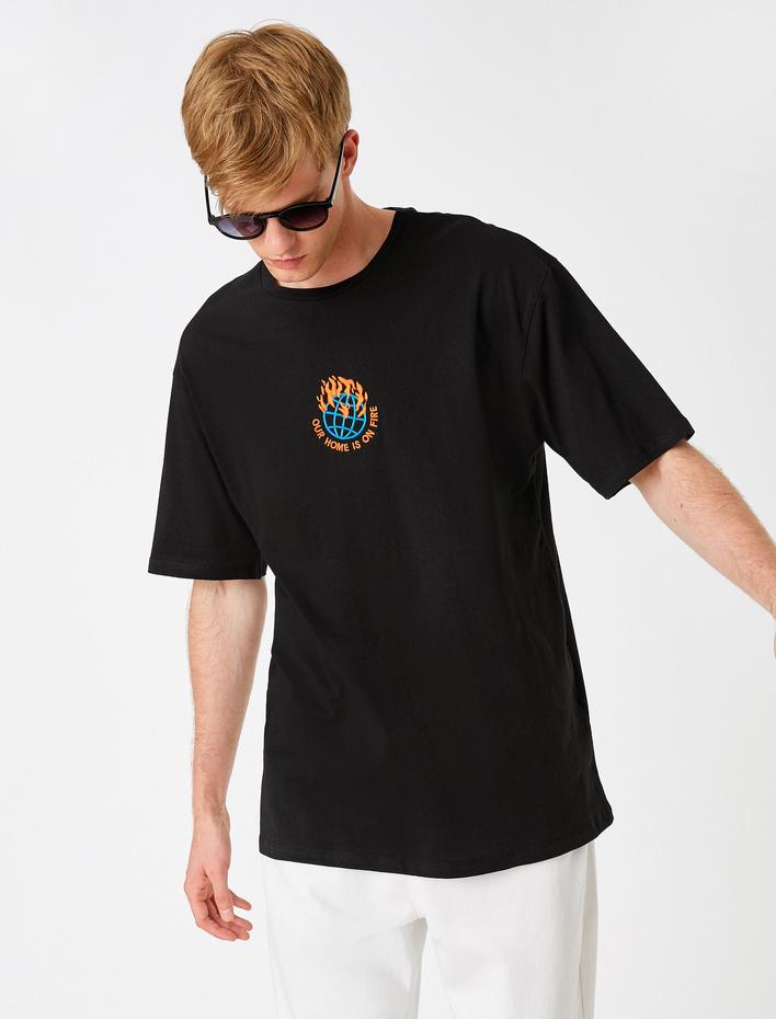  Baskılı Oversize Tişört