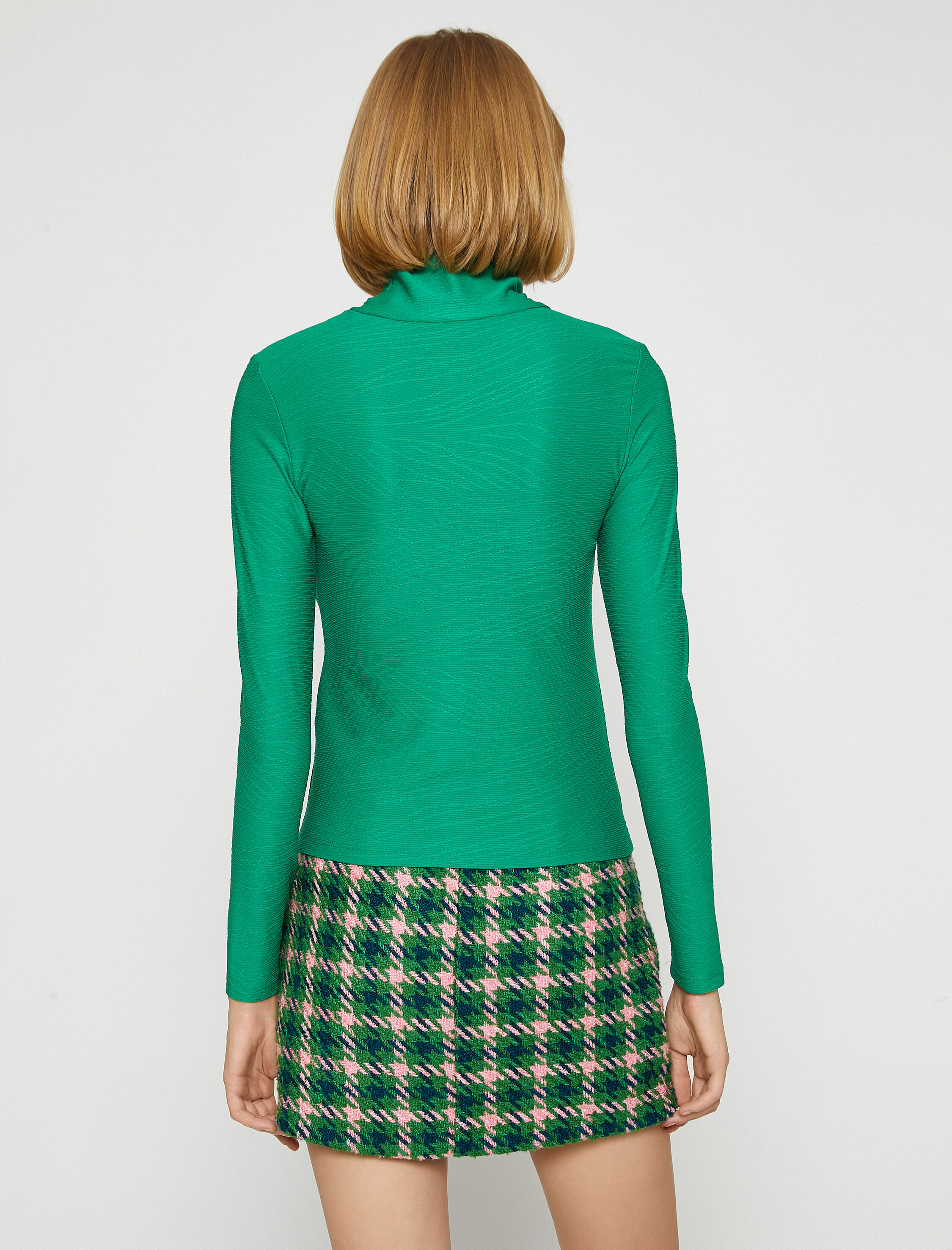   Balıkçı Yaka Tişört Uzun Kollu