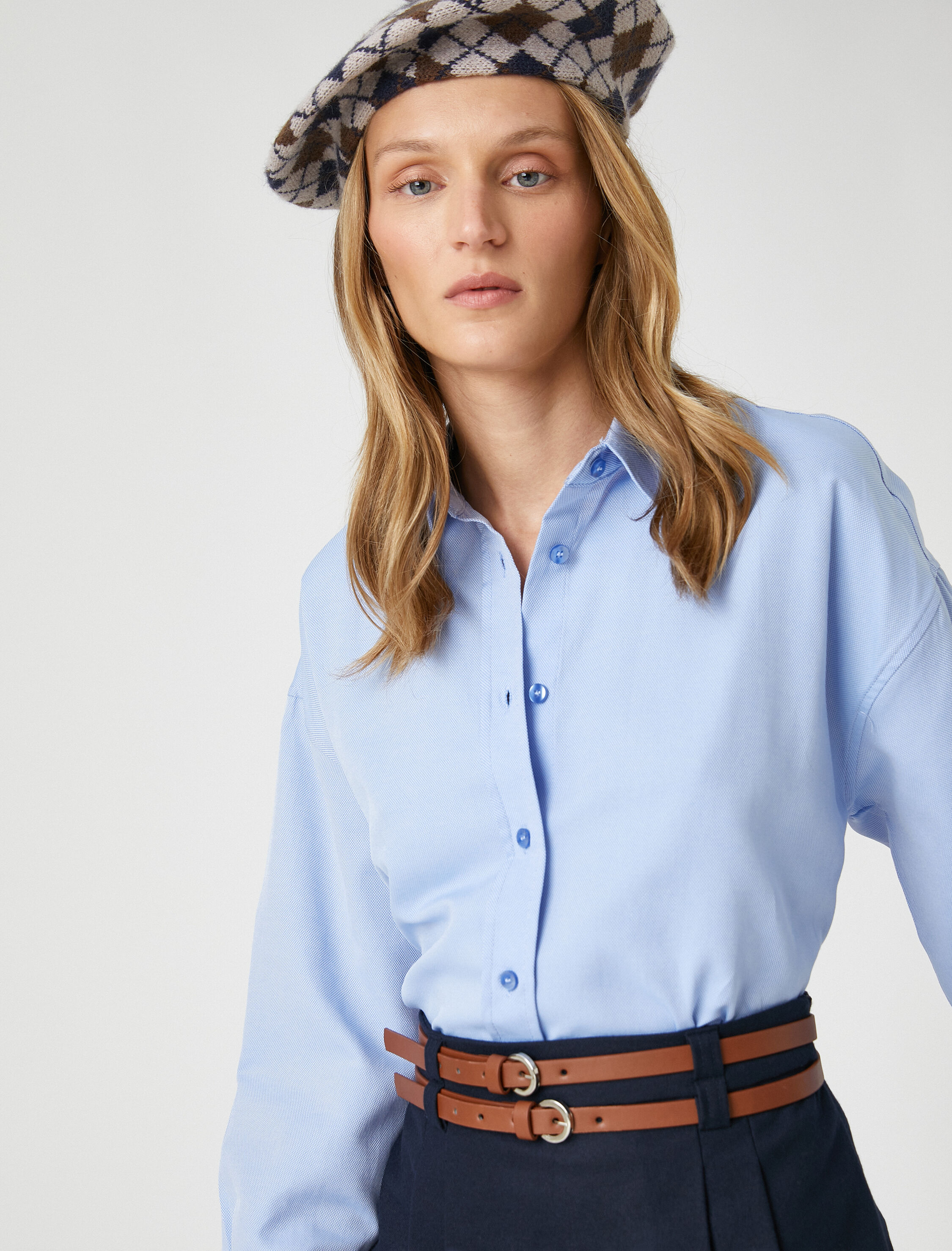   Uzun Kollu Oversize Gömlek