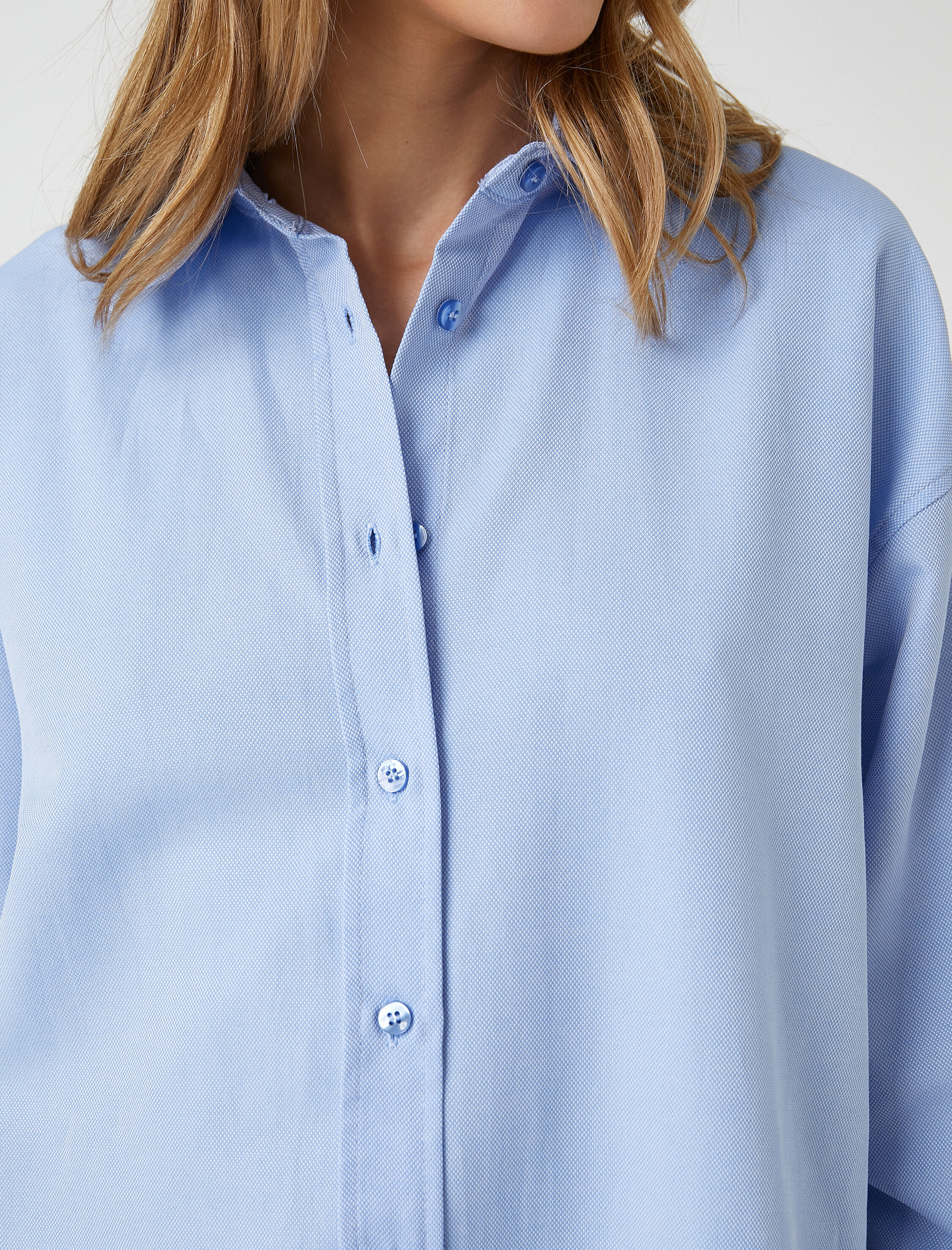   Uzun Kollu Oversize Gömlek