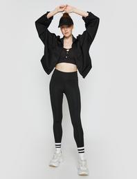 Dikiş Detaylı Spor Tayt