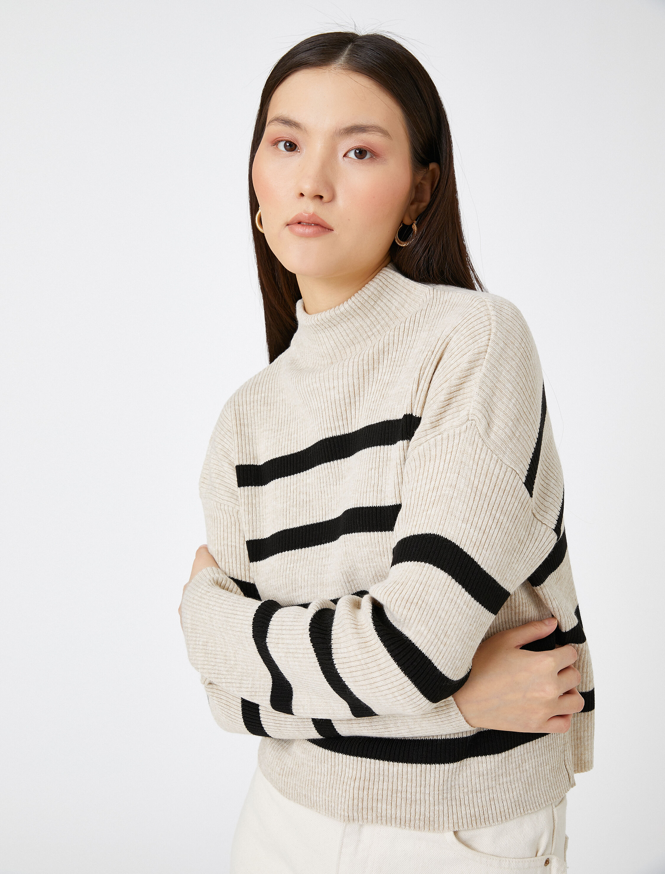   Yarım Balıkçı Yaka Kazak Triko