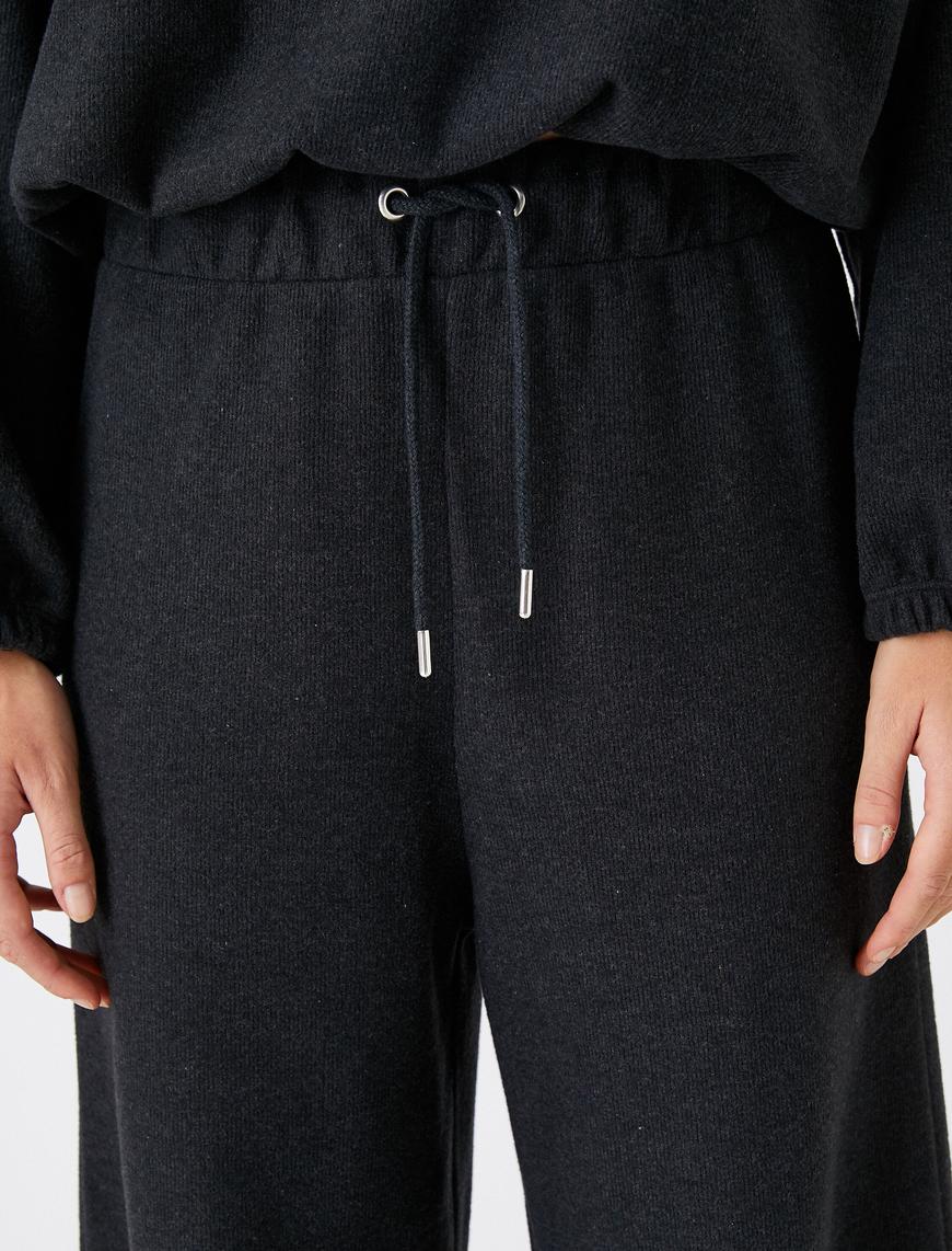   Bol Paça Pantolon Beli Bağlamalı
