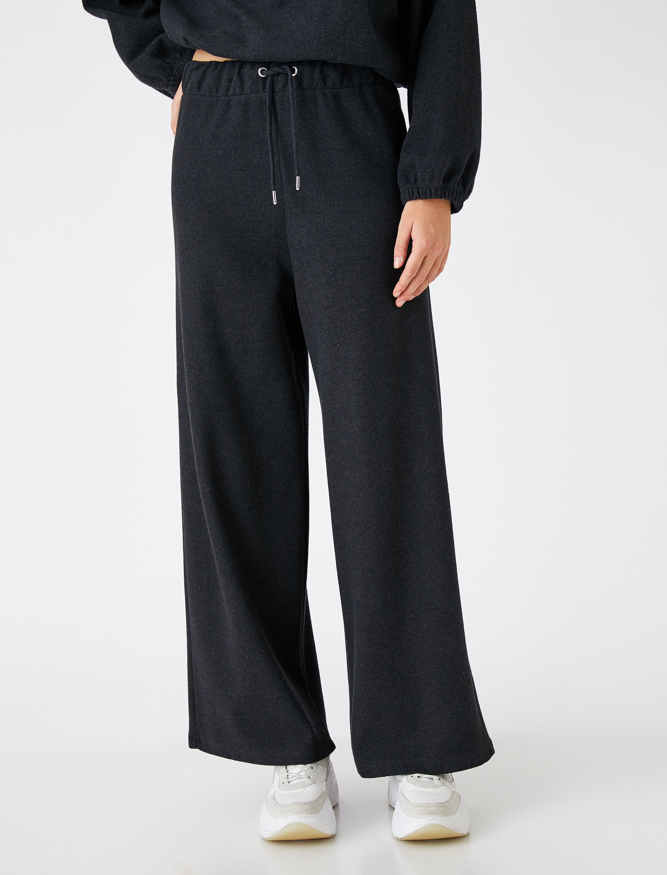   Bol Paça Pantolon Beli Bağlamalı