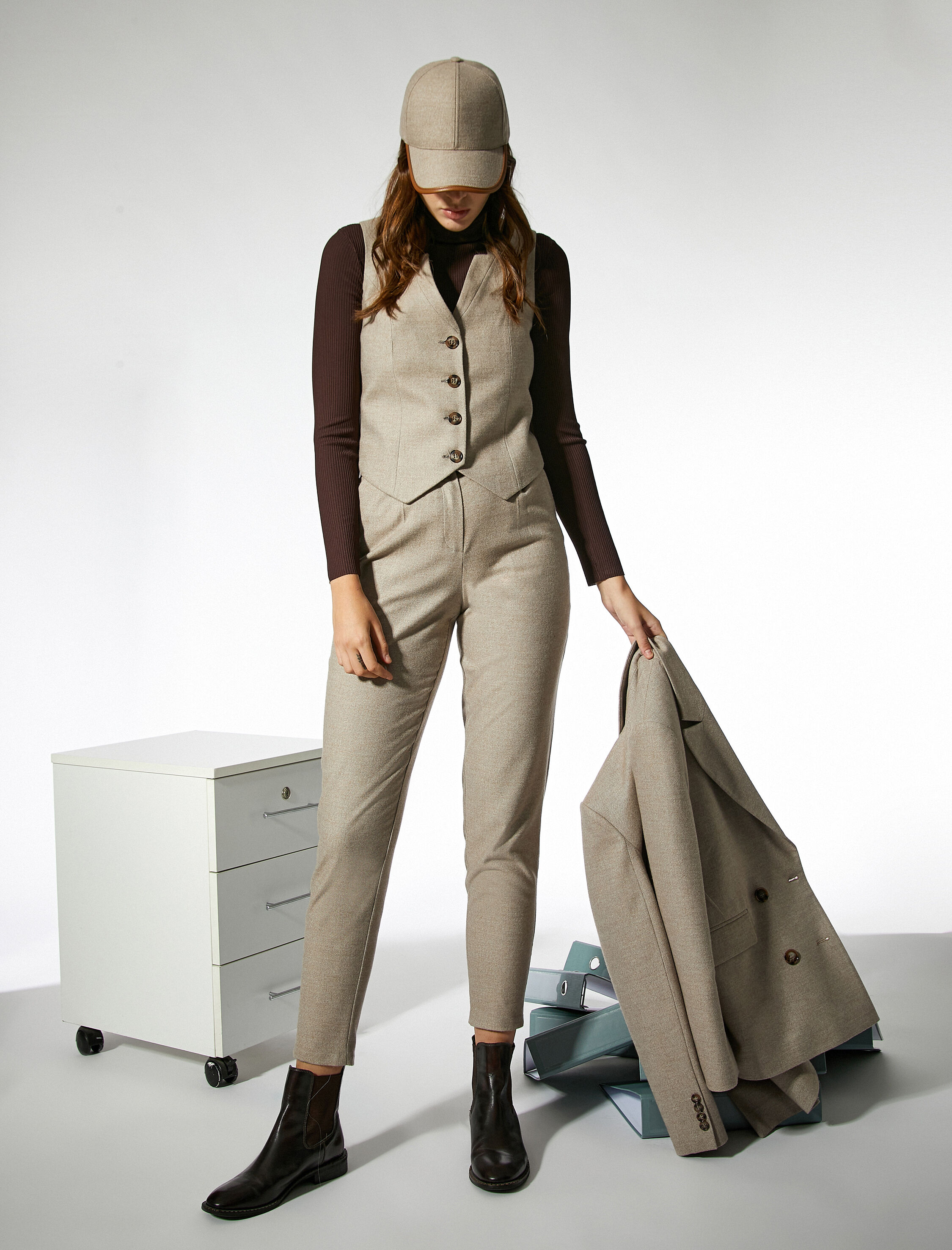   Yüksek Bel Havuç Pantolon