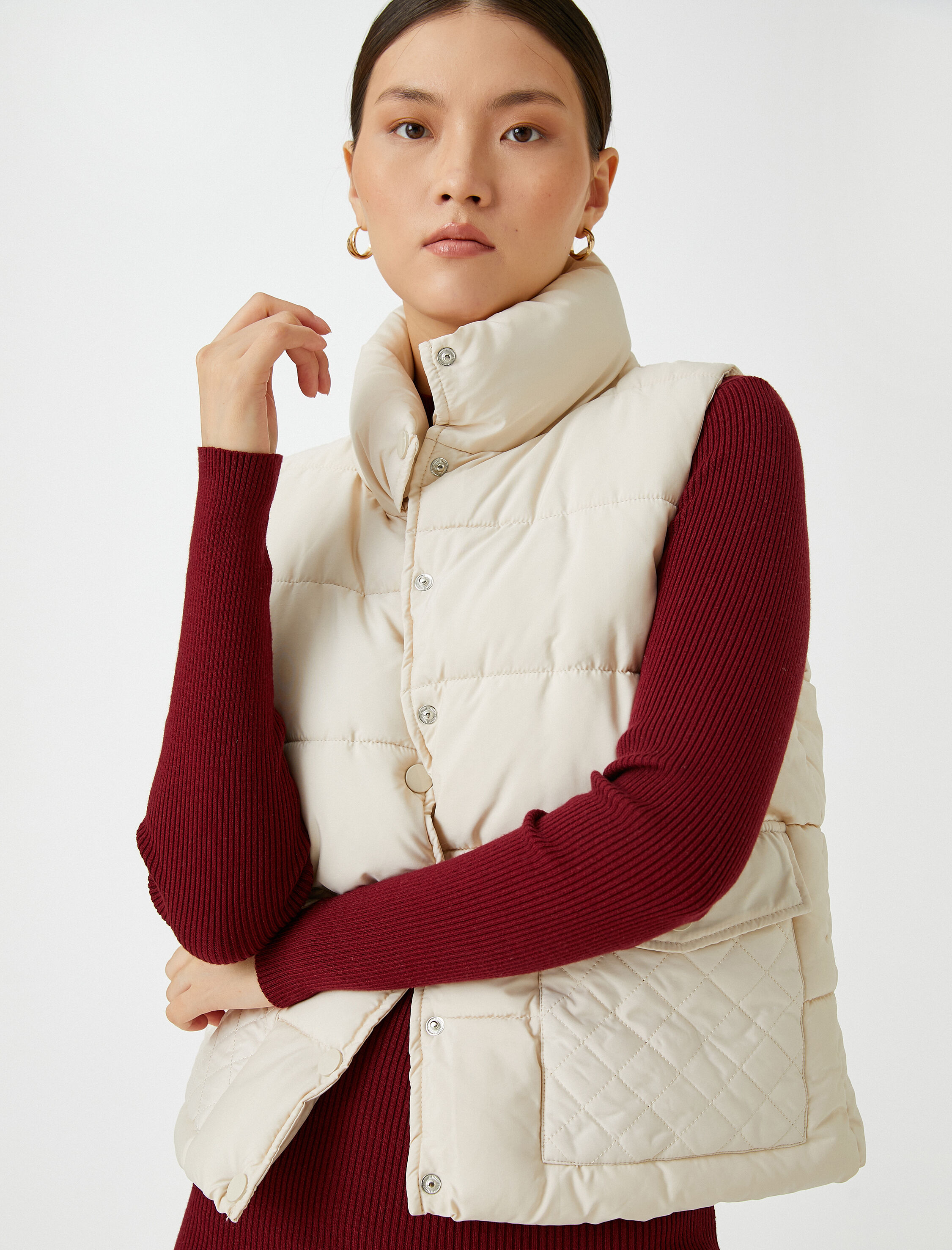   Dik Yaka Şişme Yelek