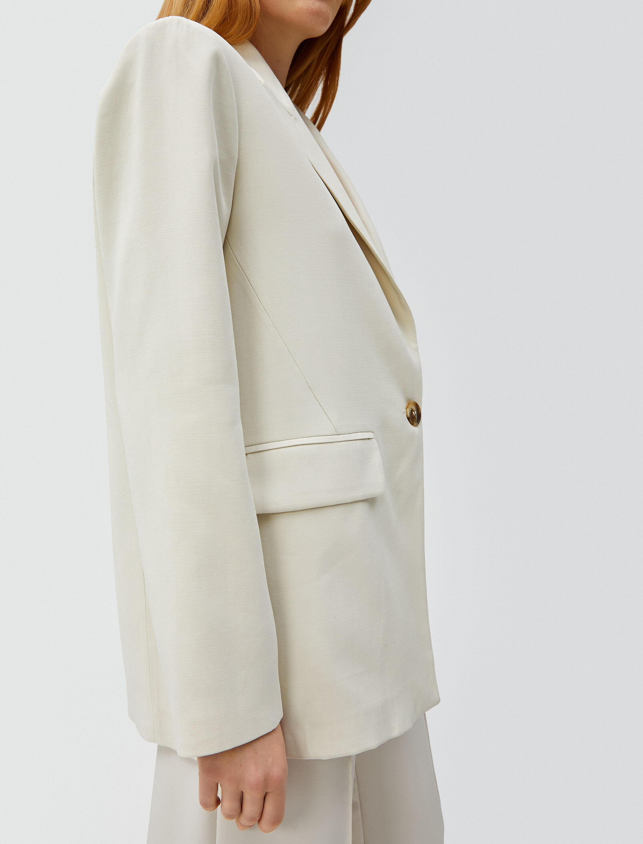   Oversize Blazer Ceket Tek Düğmeli