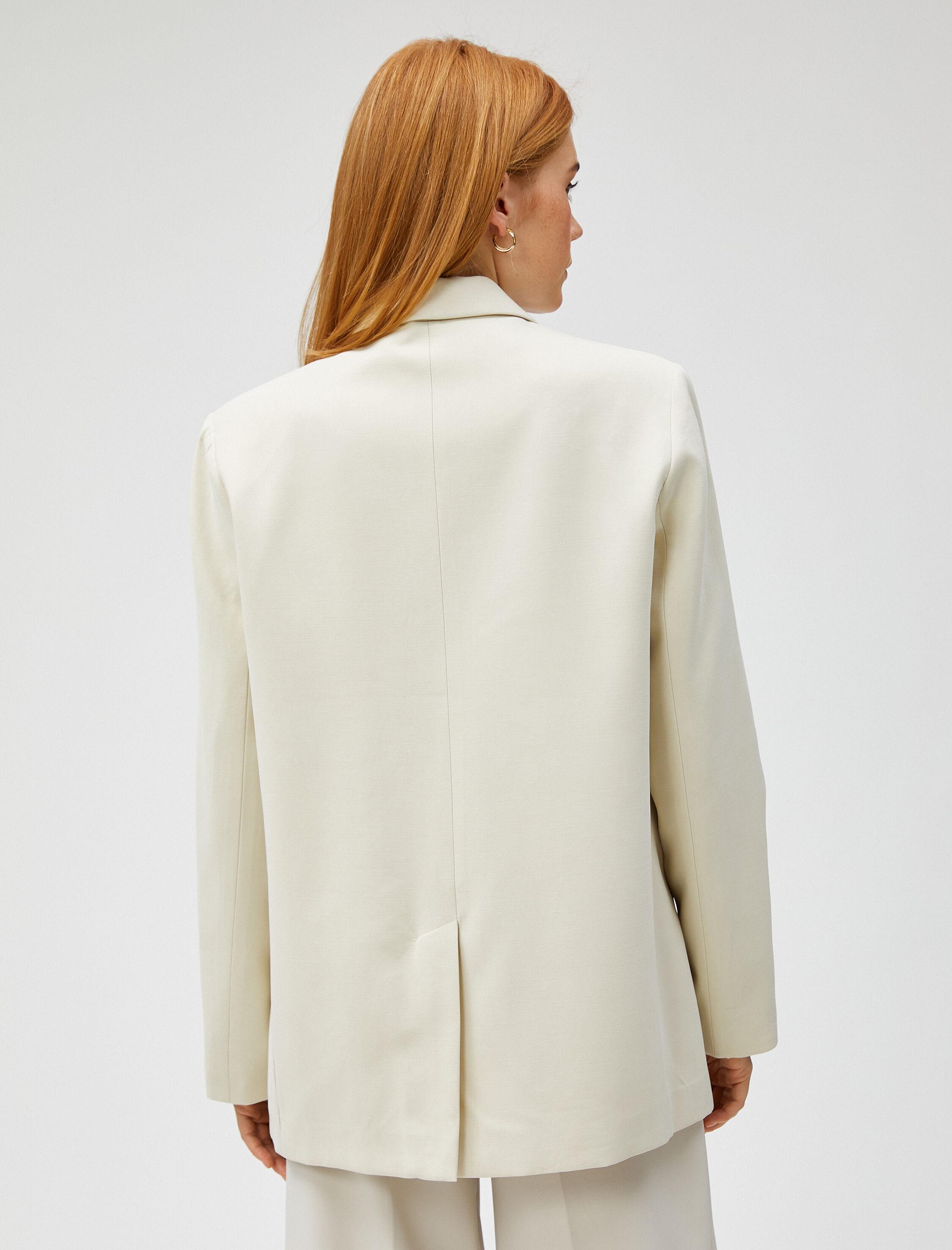   Oversize Blazer Ceket Tek Düğmeli