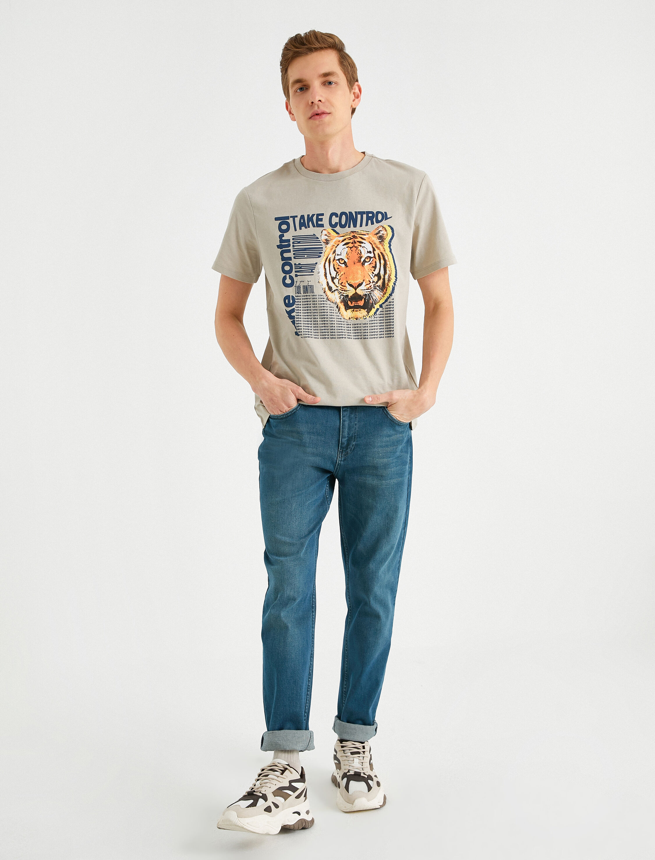 Slim Fit Kot Pantolon - Brad Jean