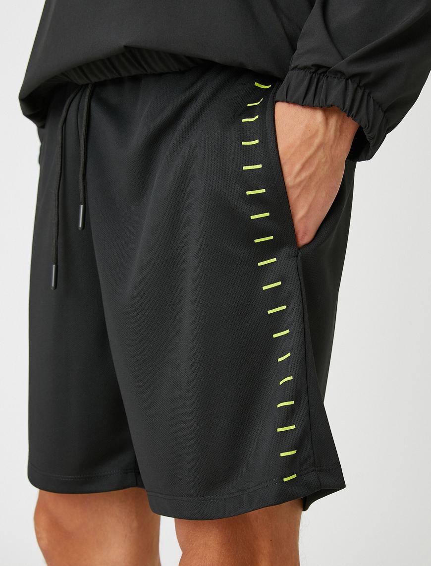   Basic Spor Şort Beli Bağcıklı