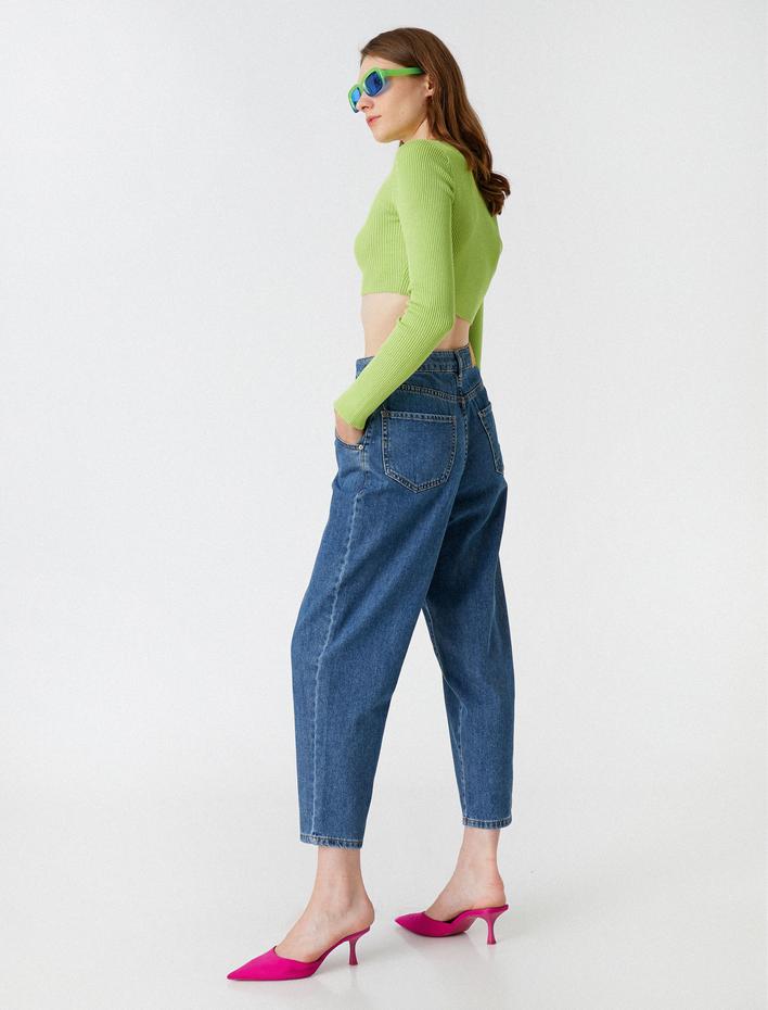  Rahat Kesim Dar Paça Pantolon - Slouchy Jean