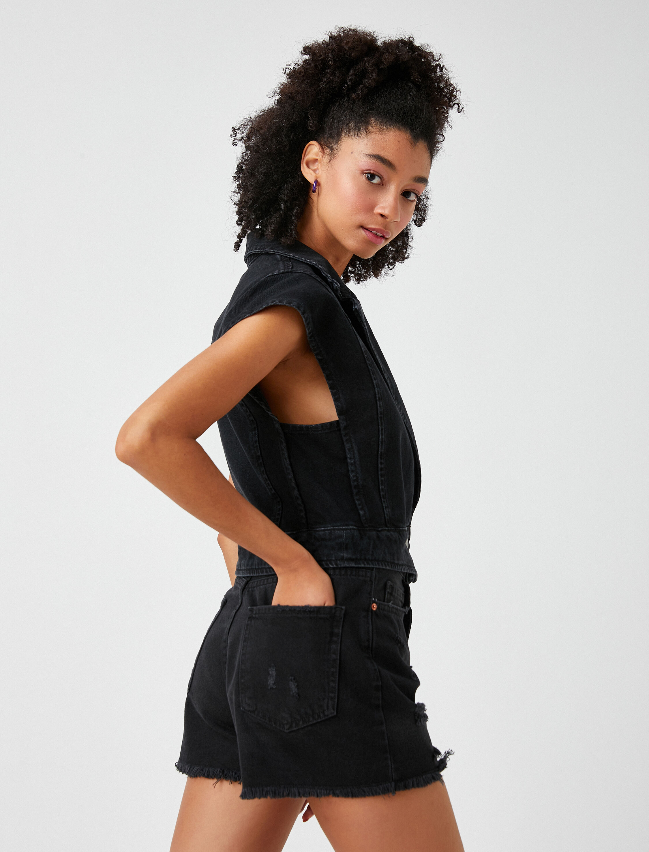   Kot Yelek Düğme Detaylı