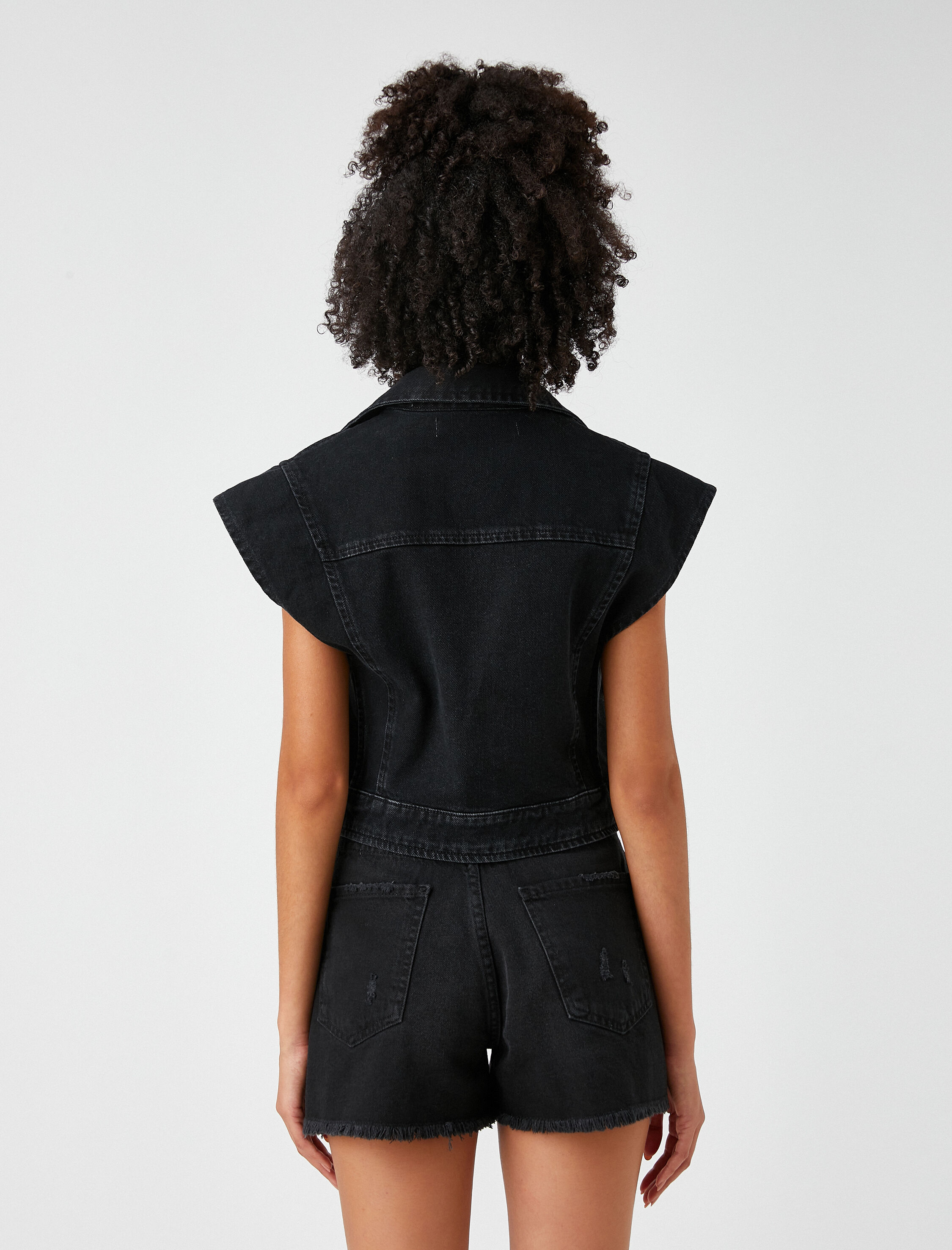   Kot Yelek Düğme Detaylı