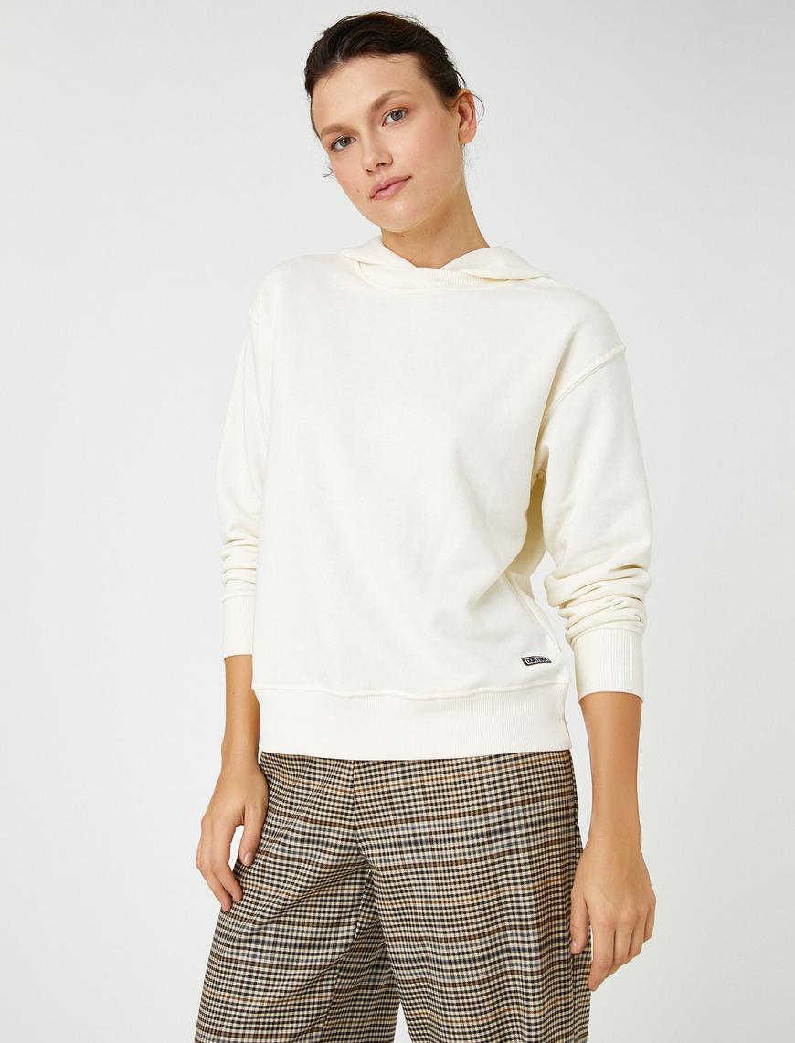   Basic Kapüşonlu Sweatshirt