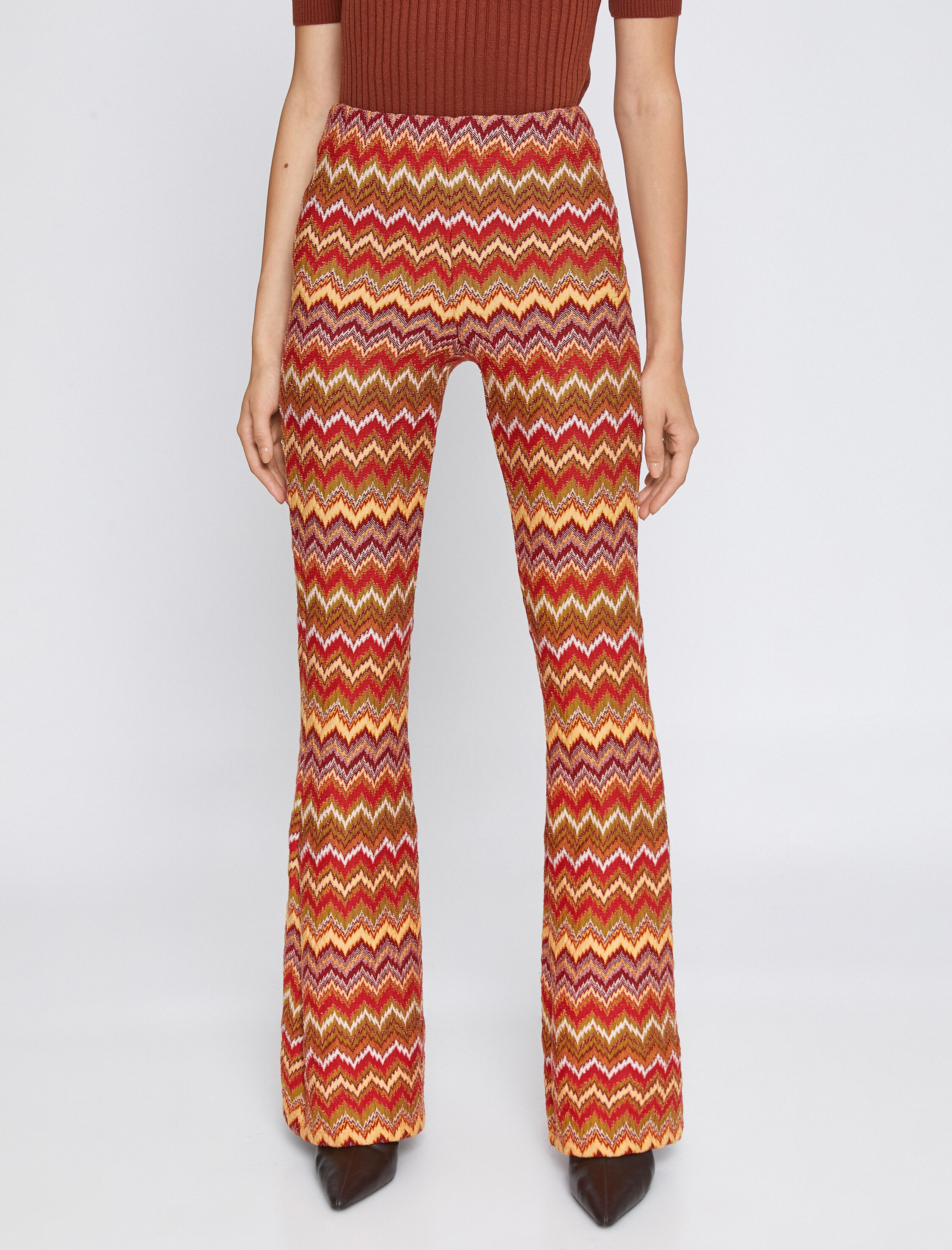   İspanyol Paça Pantolon Beli Lastikli