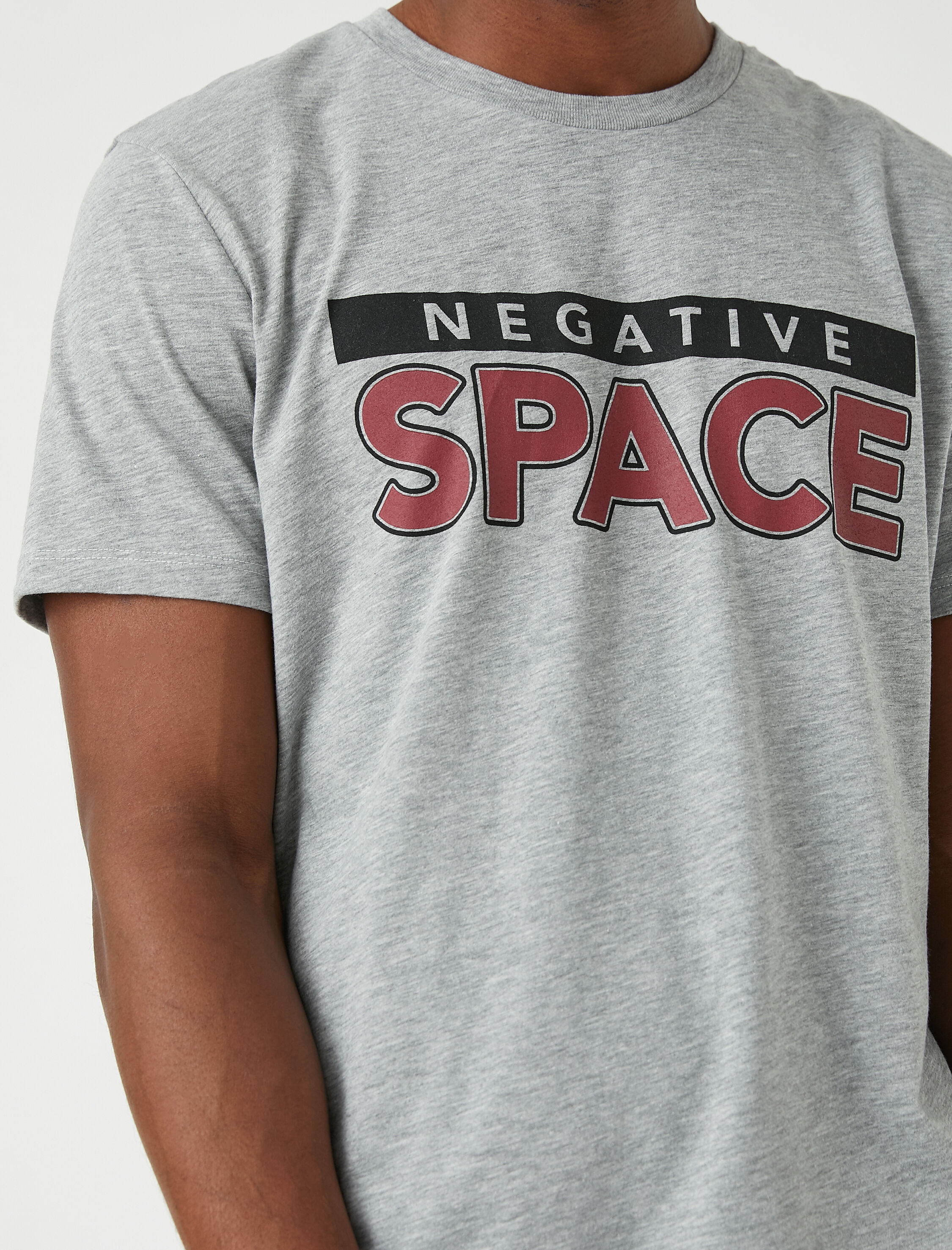   Baskılı Melanj Tişört