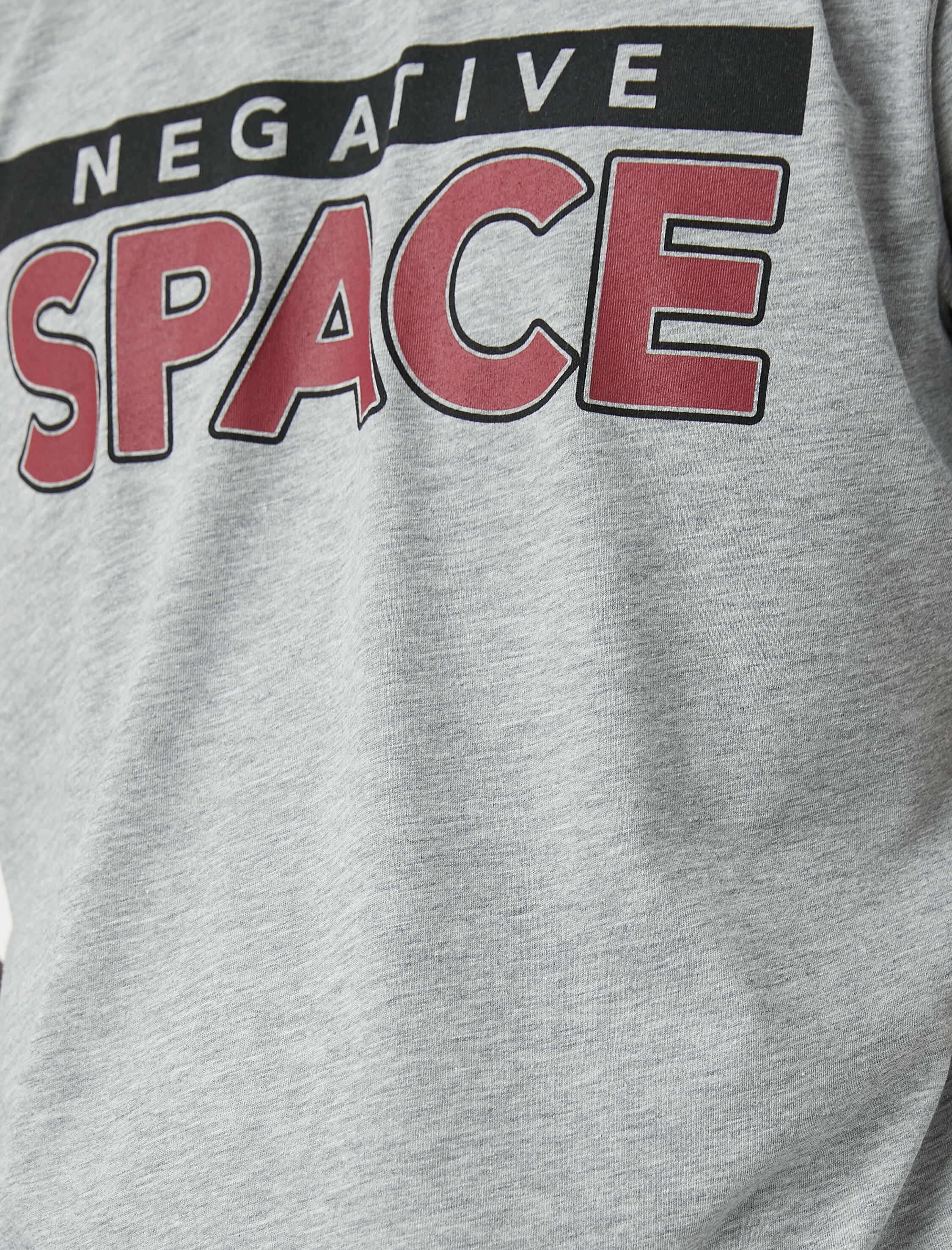   Baskılı Melanj Tişört