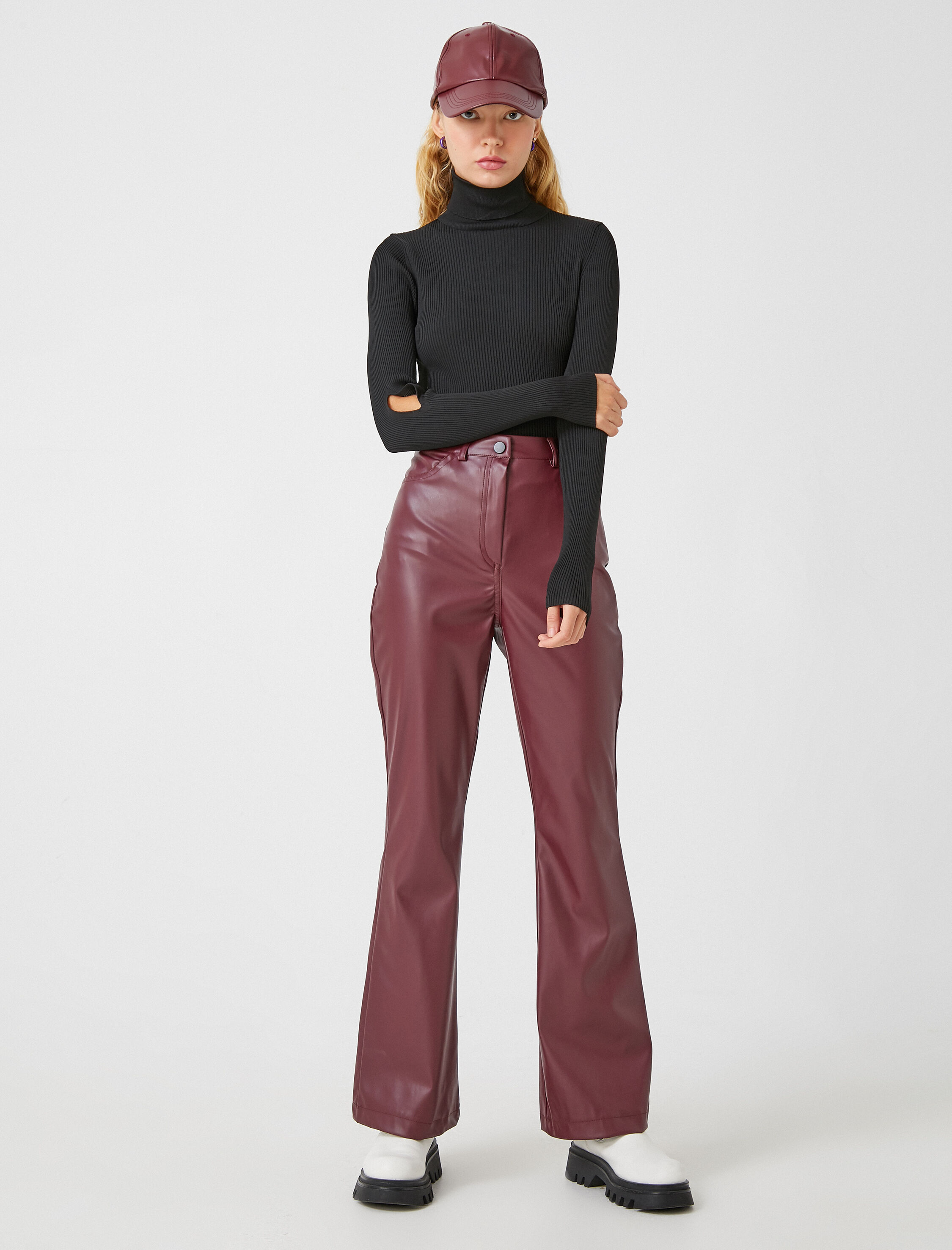   Balıkçı Yaka Kazak Triko Uzun Kollu