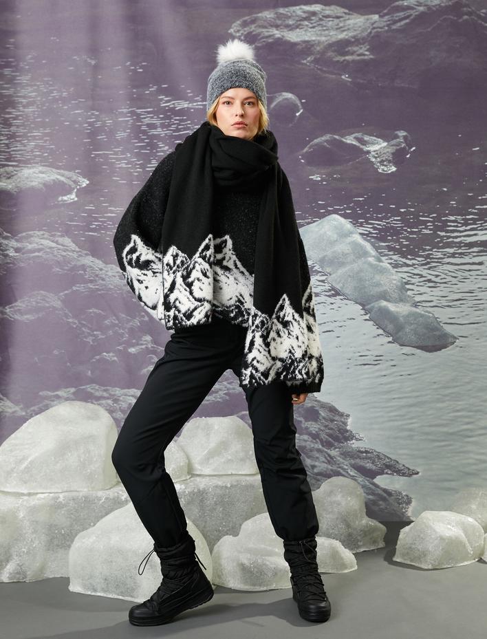  Koton X Şahika Ercümen - Paçası Fermuarlı Cepli Kayak Pantolonu