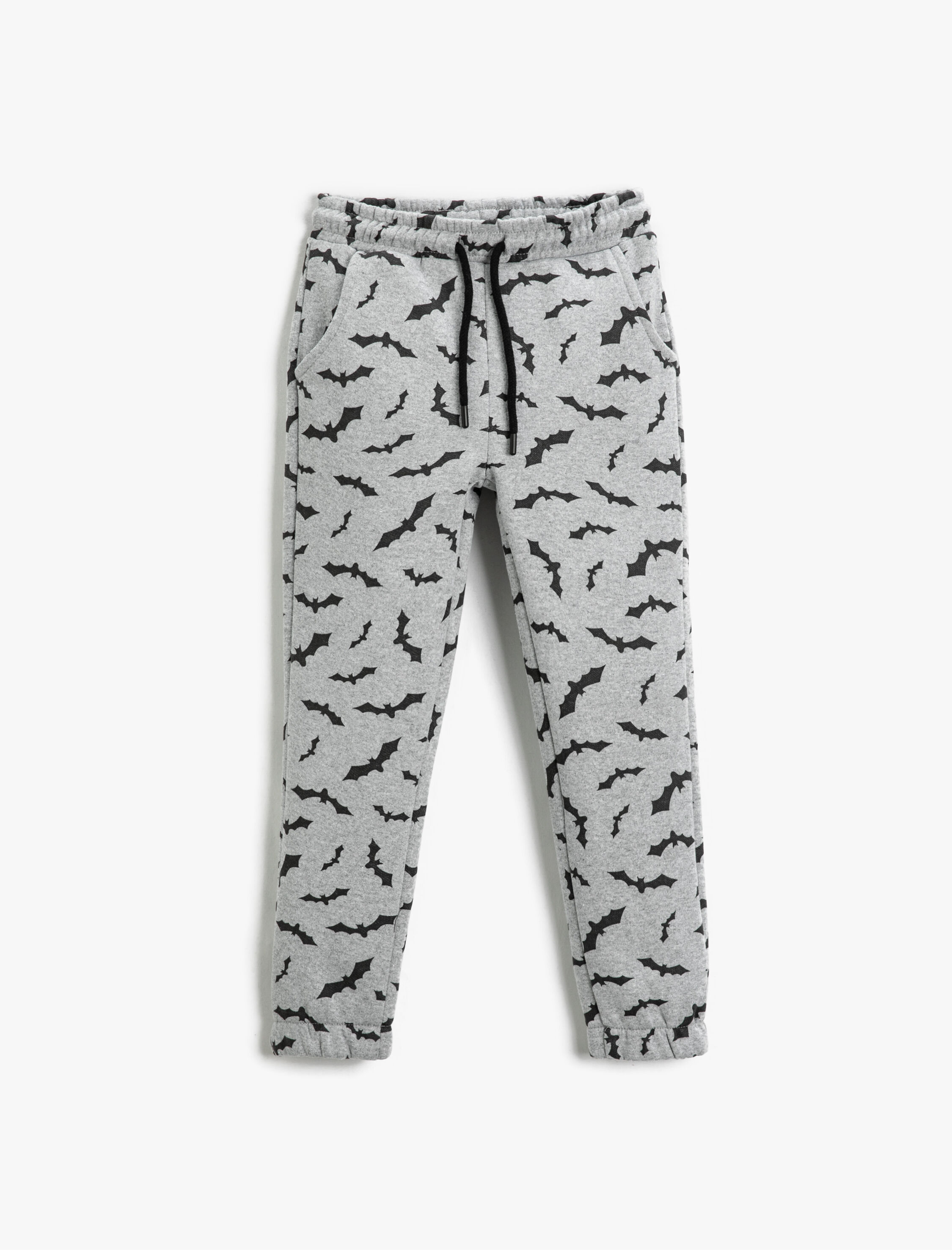  Erkek Çocuk Batman Lisanslı Baskılı Jogger Eşofman Altı Beli Bağlamalı