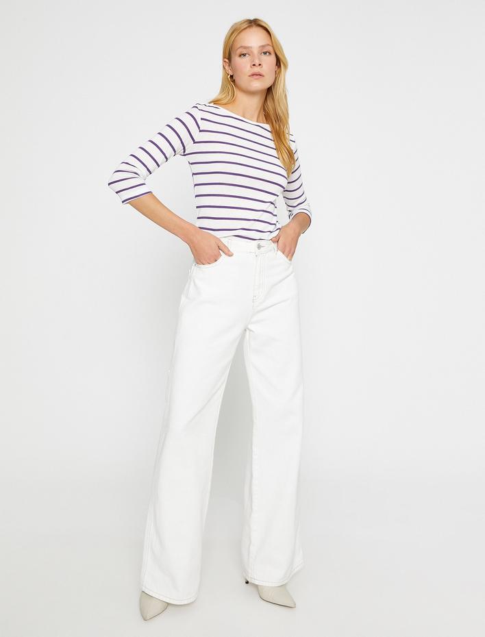  Uzun Kollu Basic Tişört