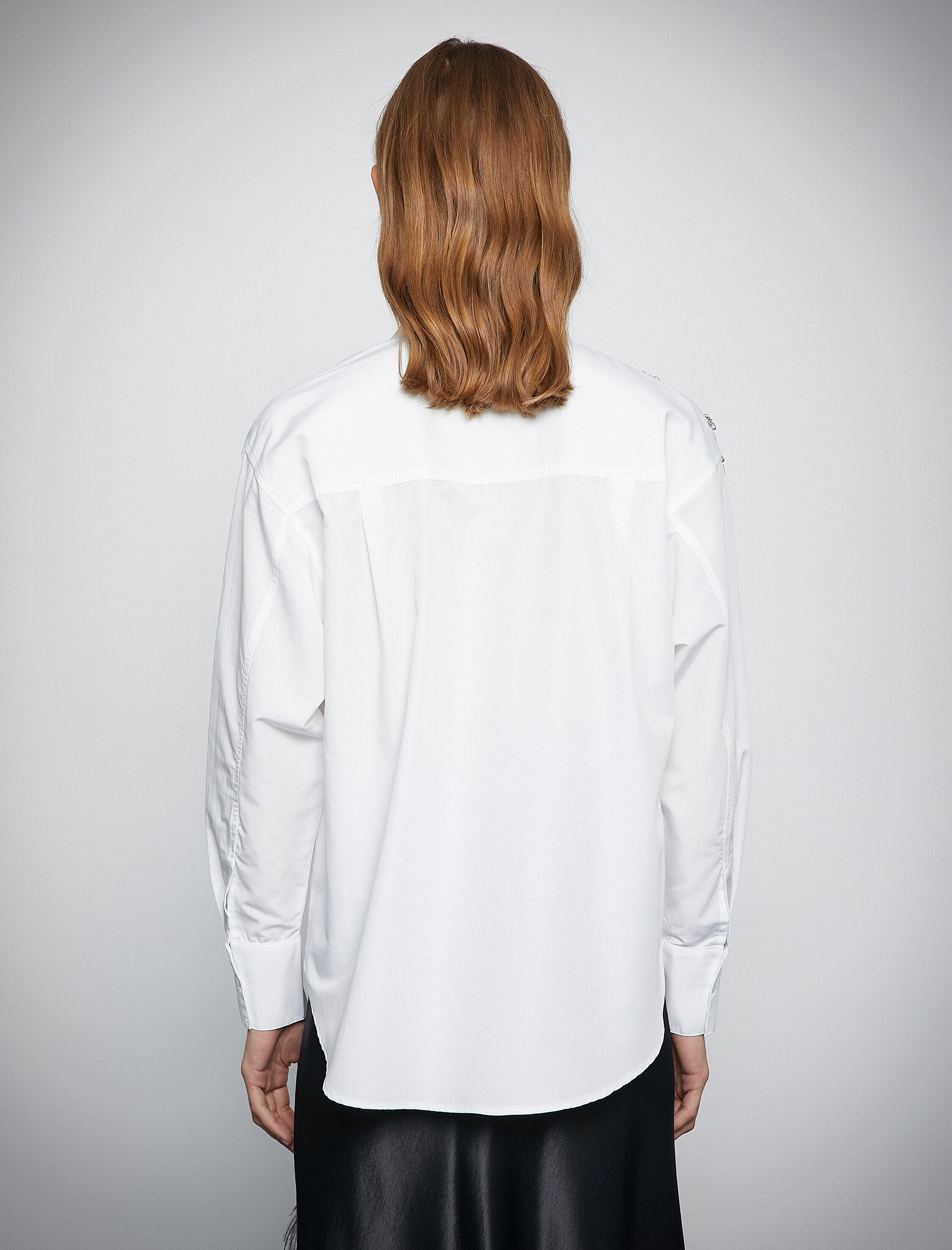   Melis Ağazat X Koton - Taşlı Rahat Kesim Gömlek