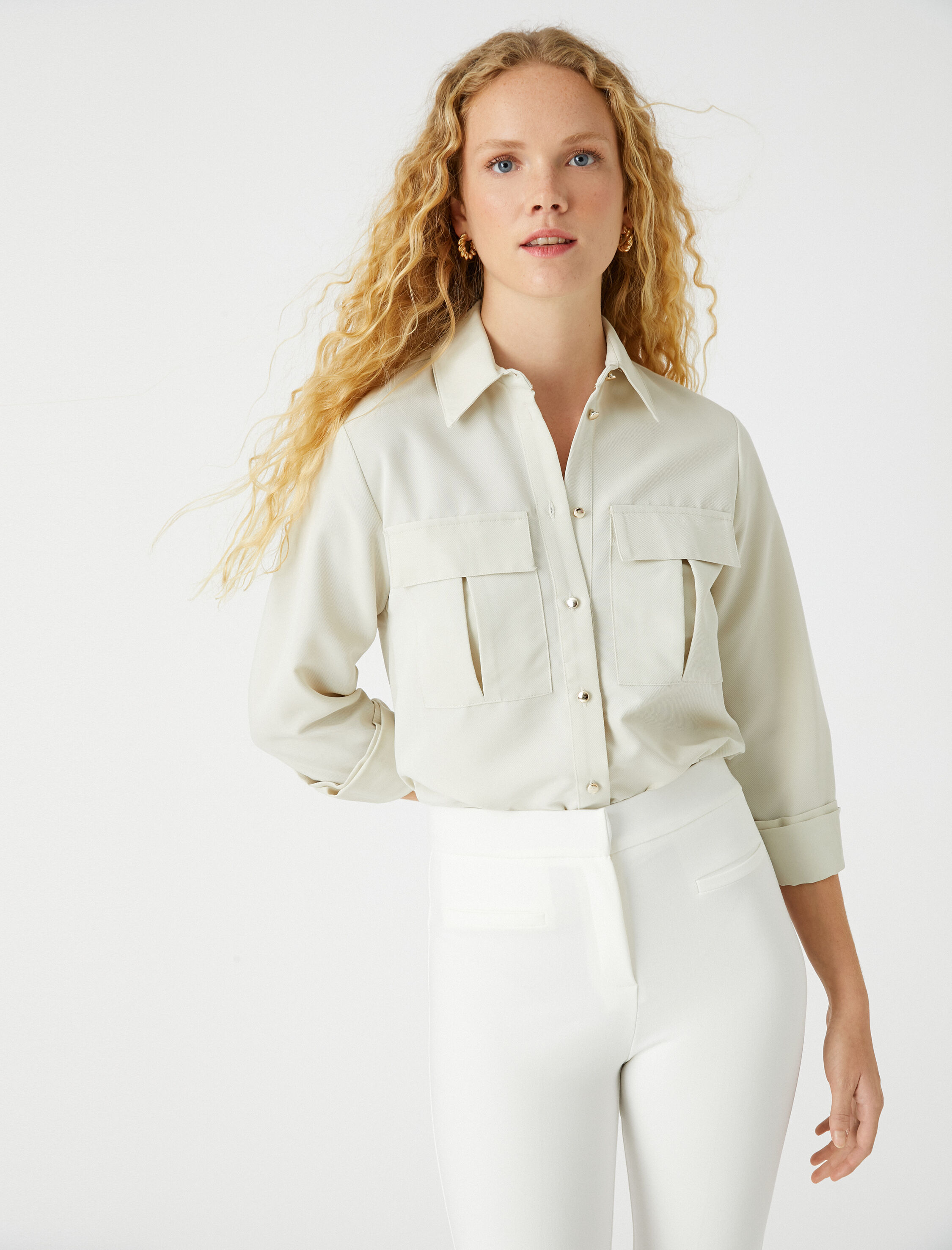   Cepli Gömlek Modal Karışımlı