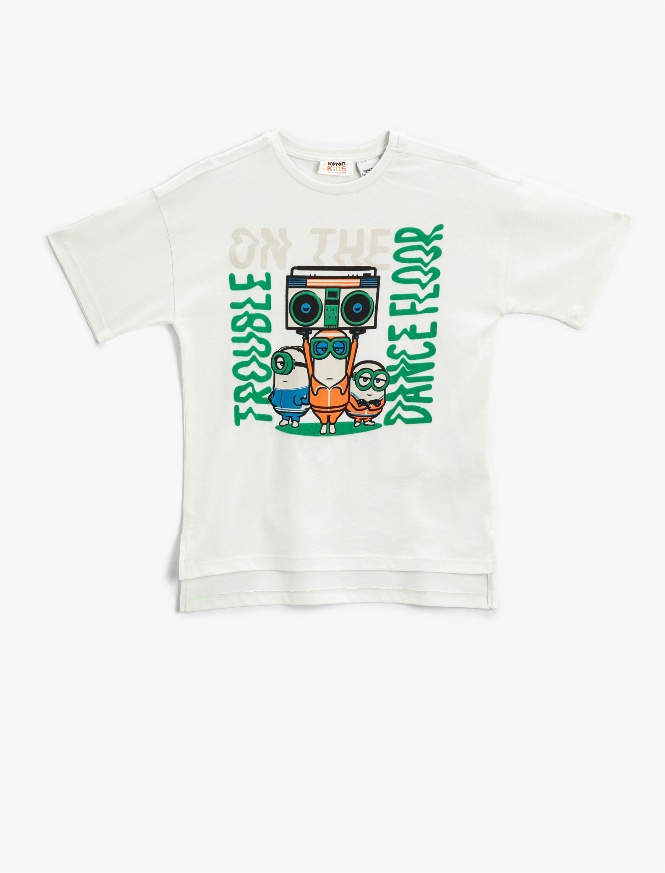  Erkek Çocuk Minions Baskılı Tişört Lisanslı Kısa Kollu Bisiklet Yaka Pamuklu