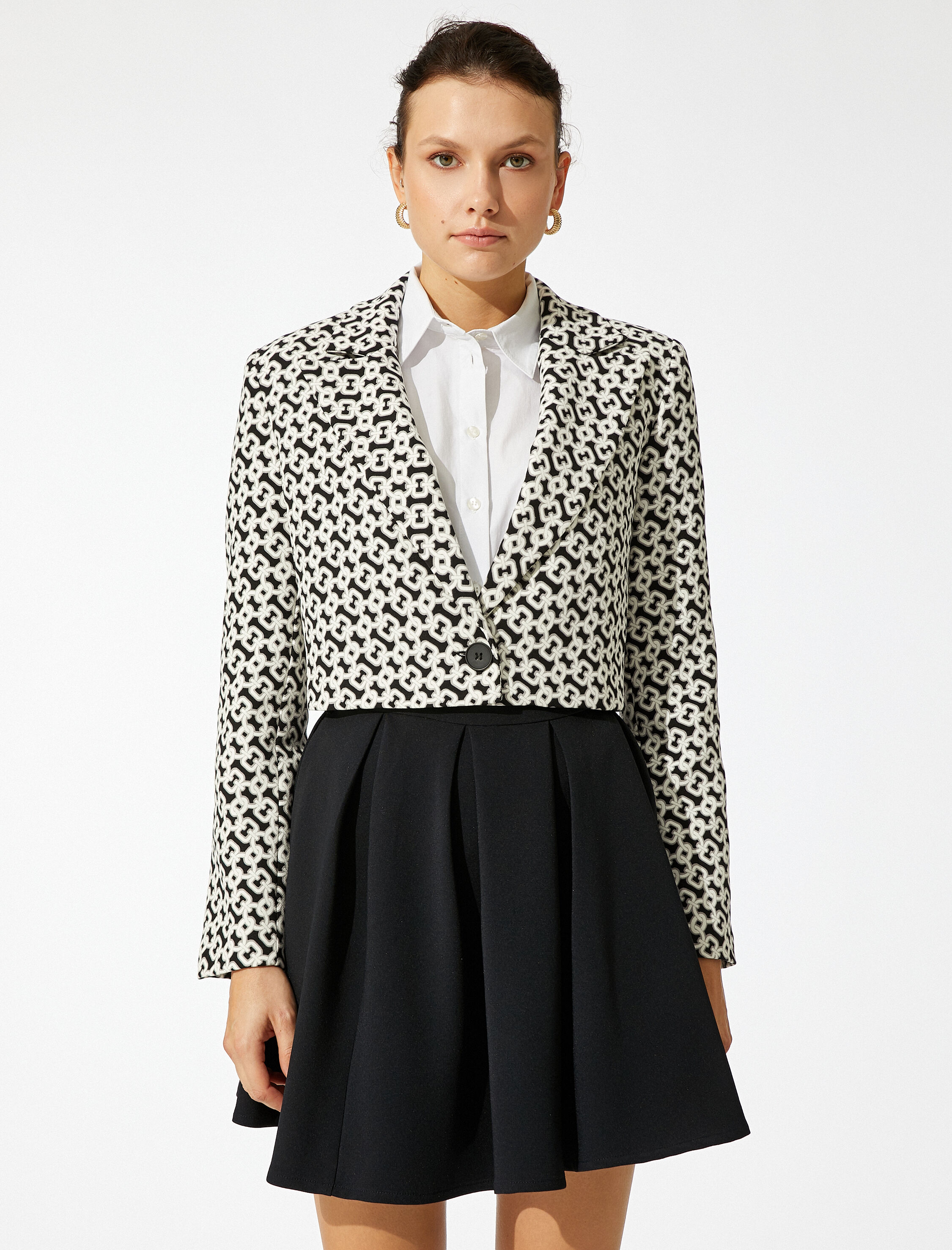   Kruvaze Crop Blazer Ceket