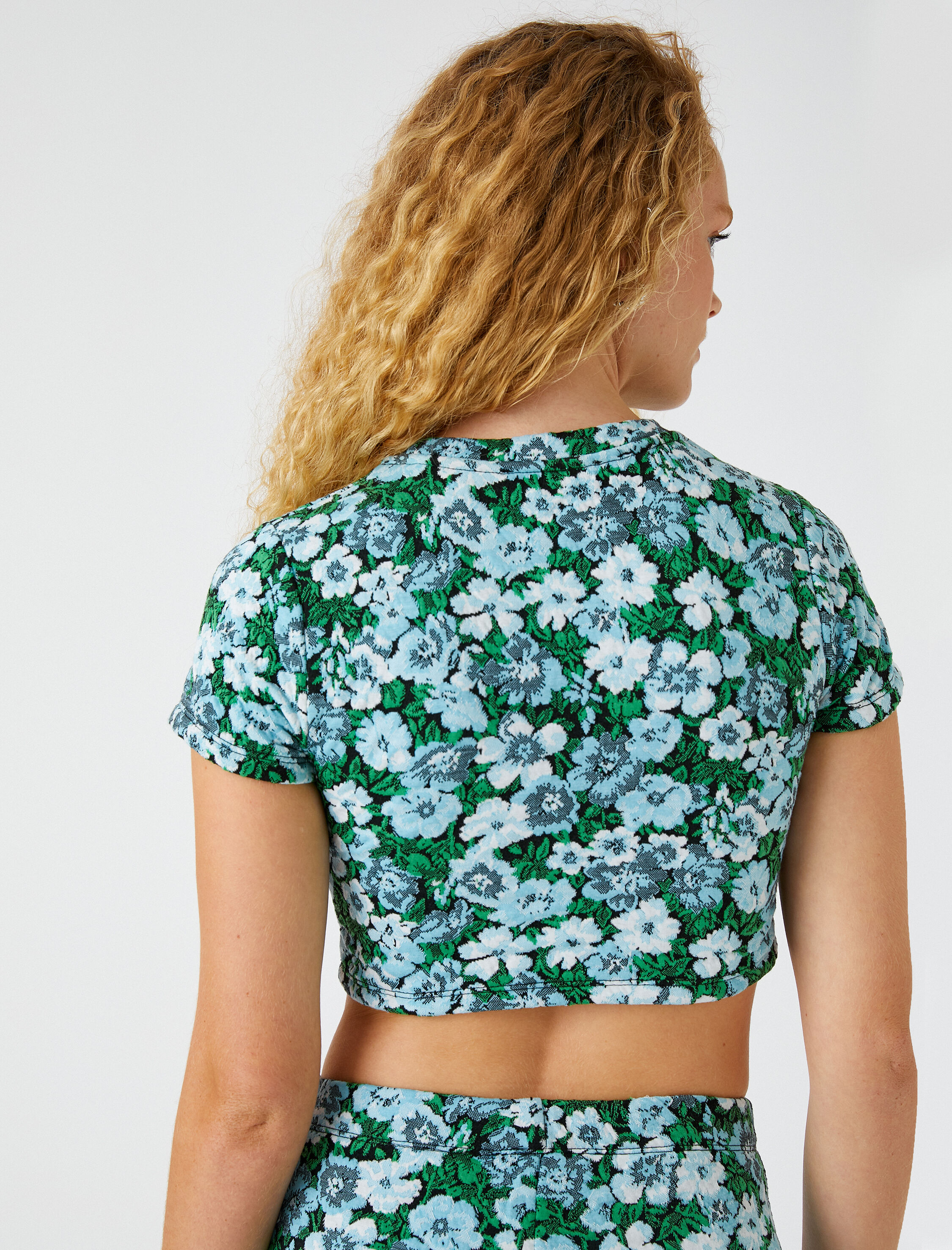   Crop Tişört Kısa Kollu