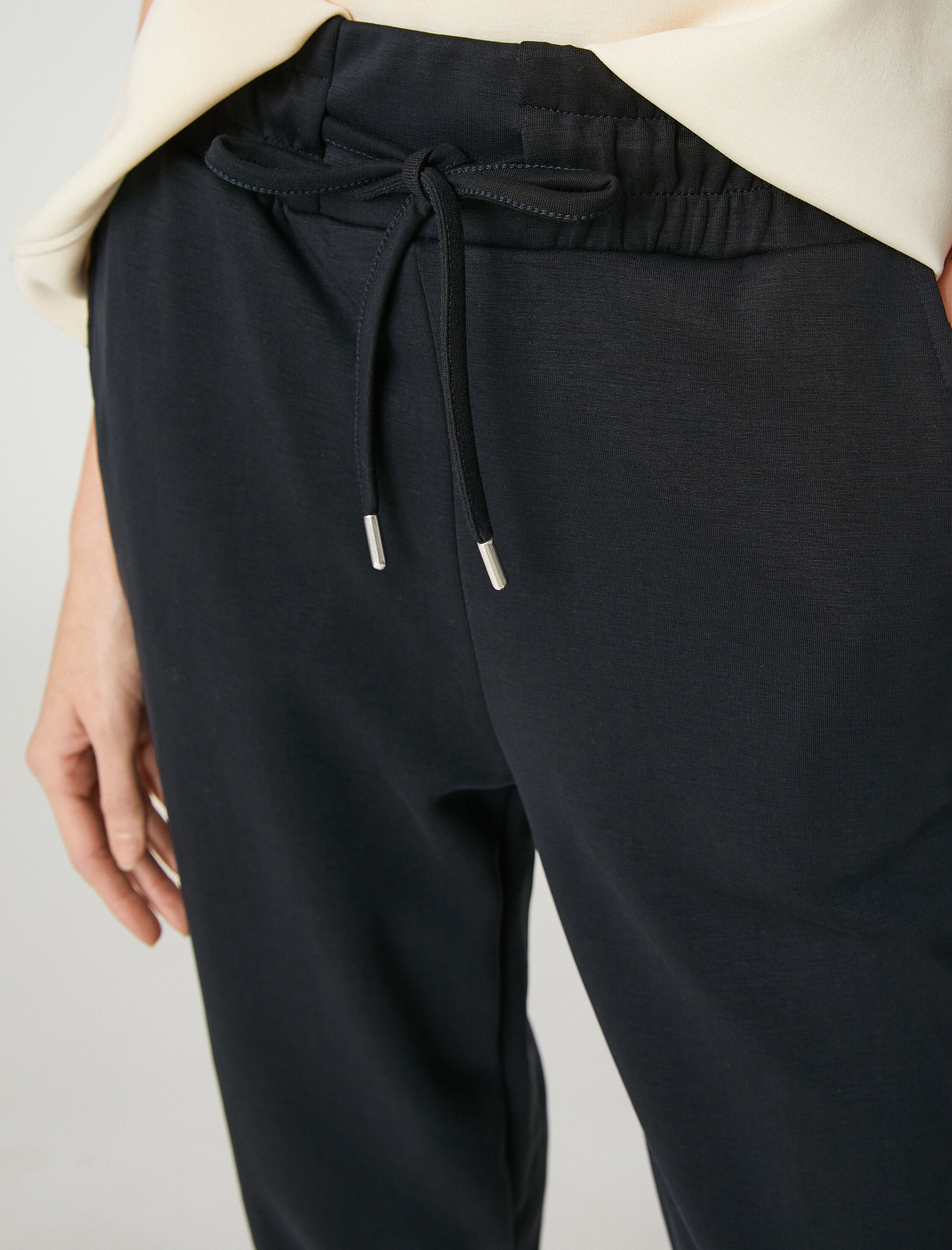   Beli Bağlamalı Pantolon Modal Karışımlı