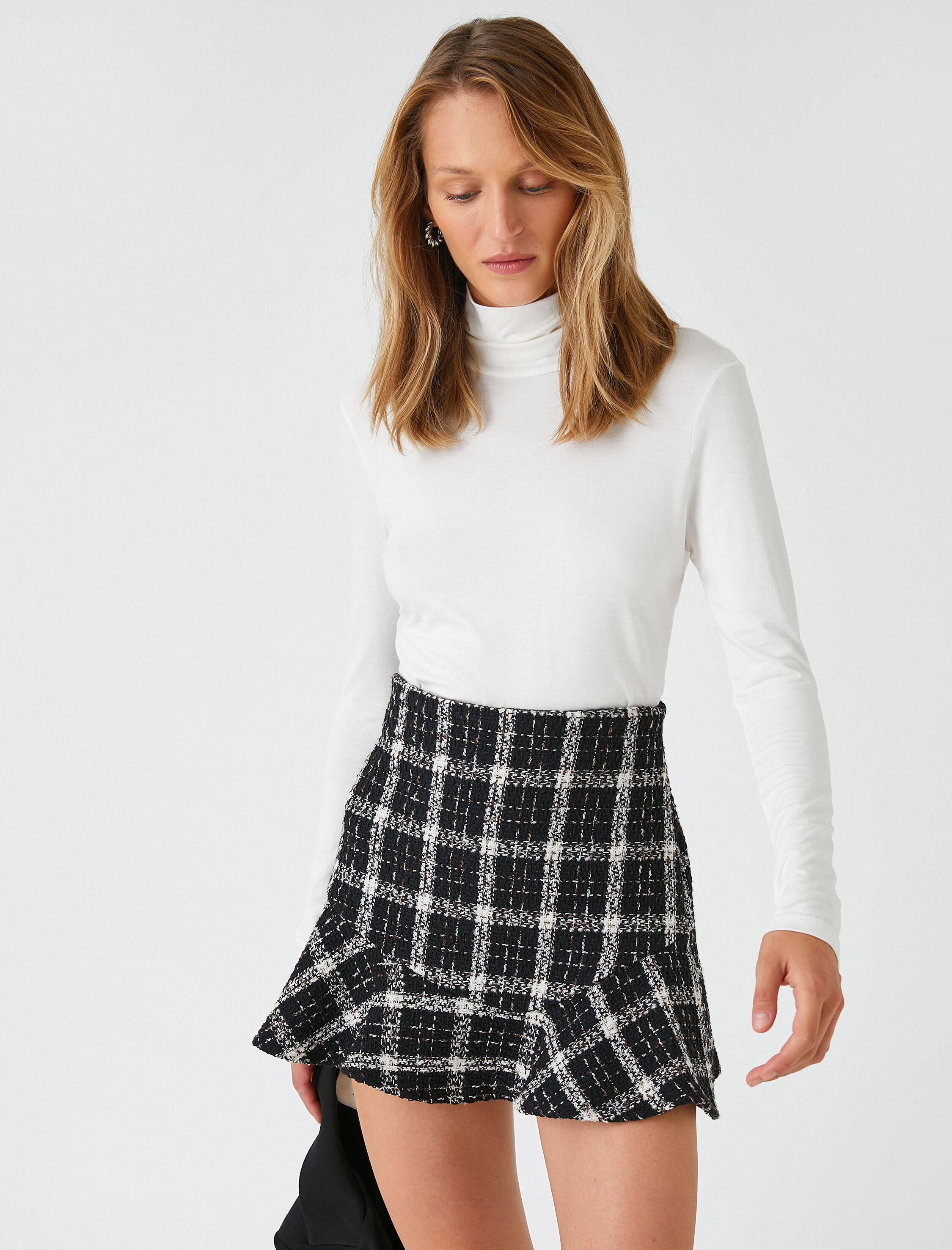   Boğazlı Tişört Uzun Kollu