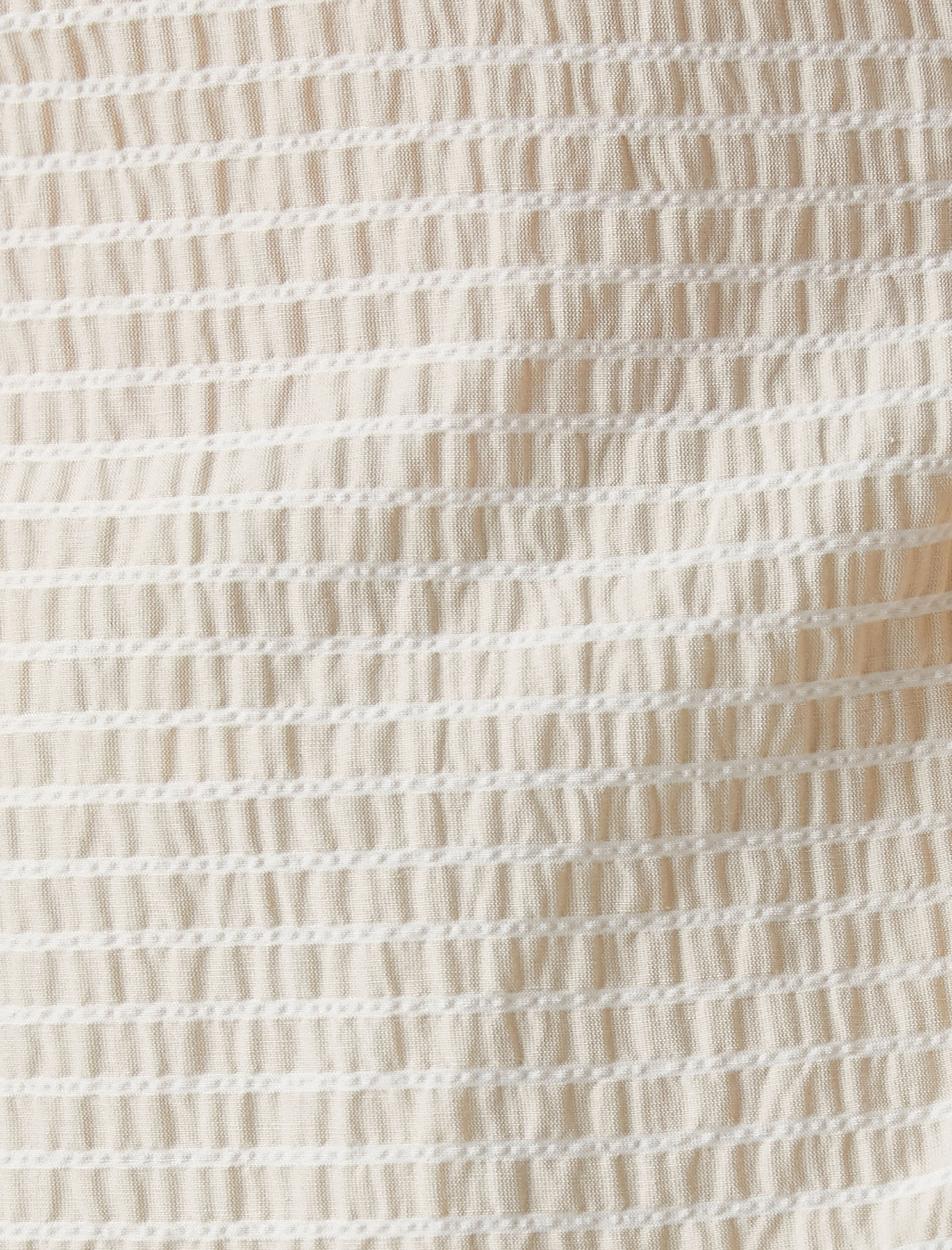   Balon Kollu Çizgili Bluz