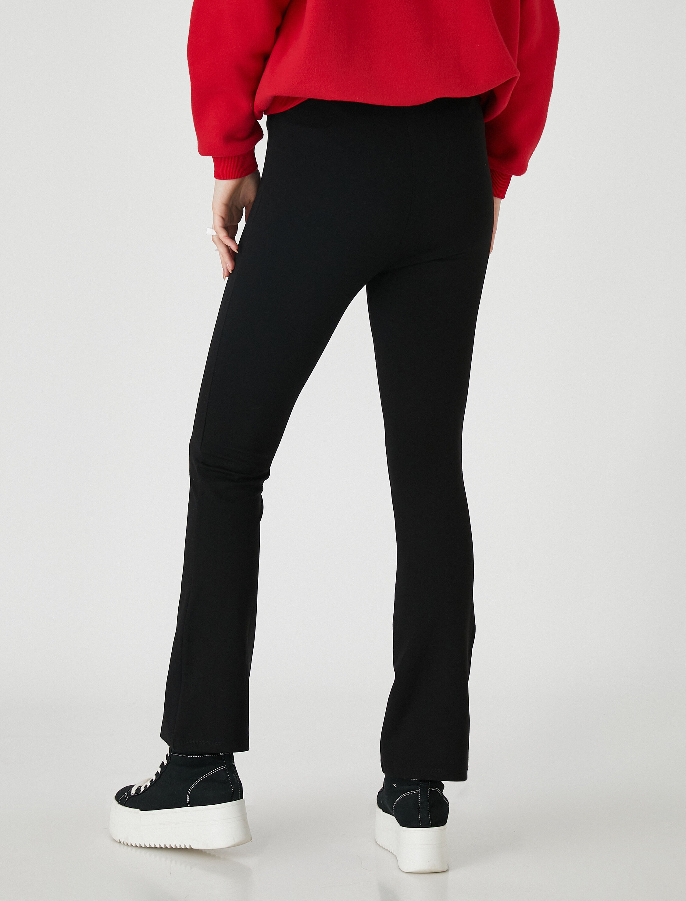   İspanyol Paça Pantolon Nervürlü