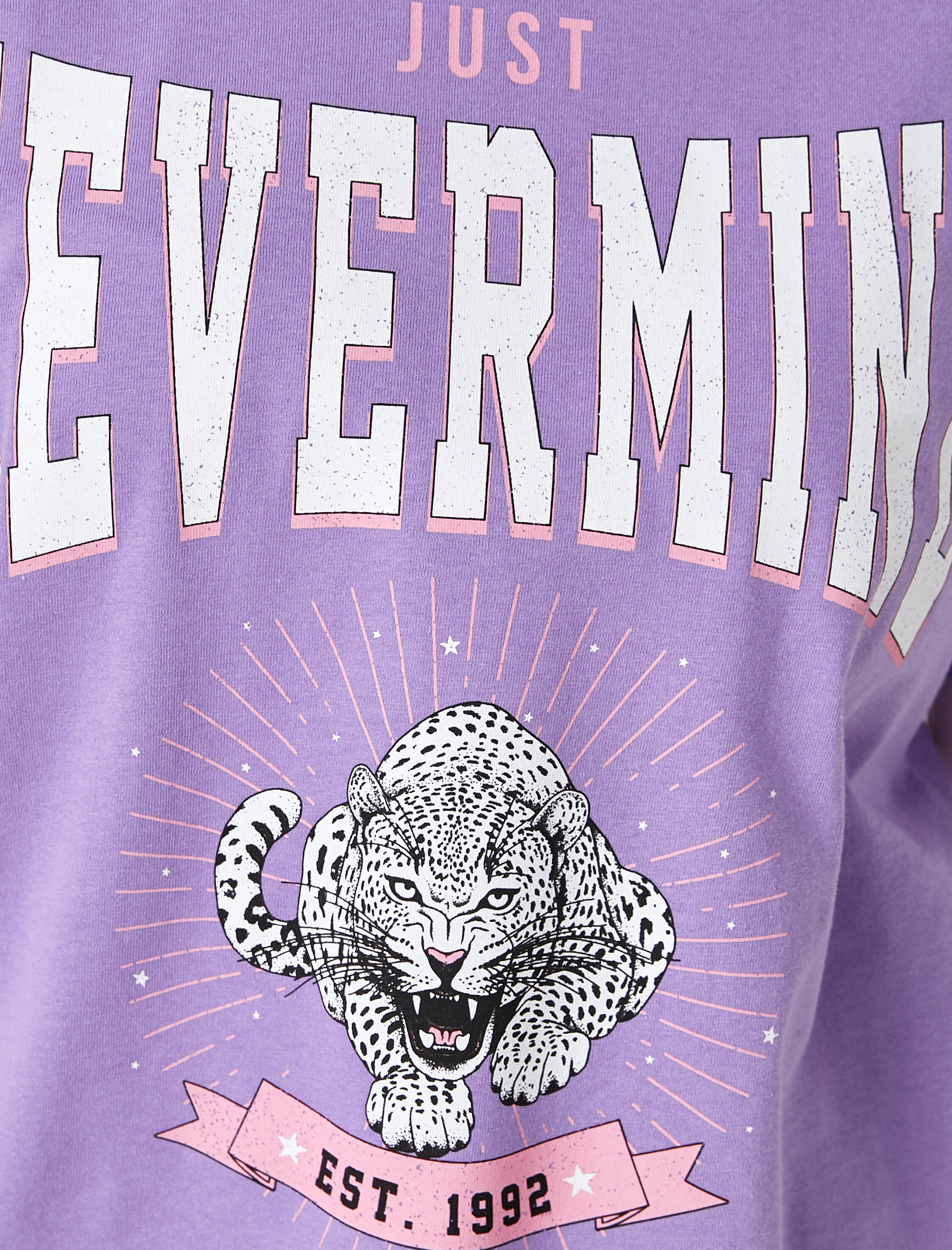   Baskılı Kısa Kollu Pamuklu Tişört