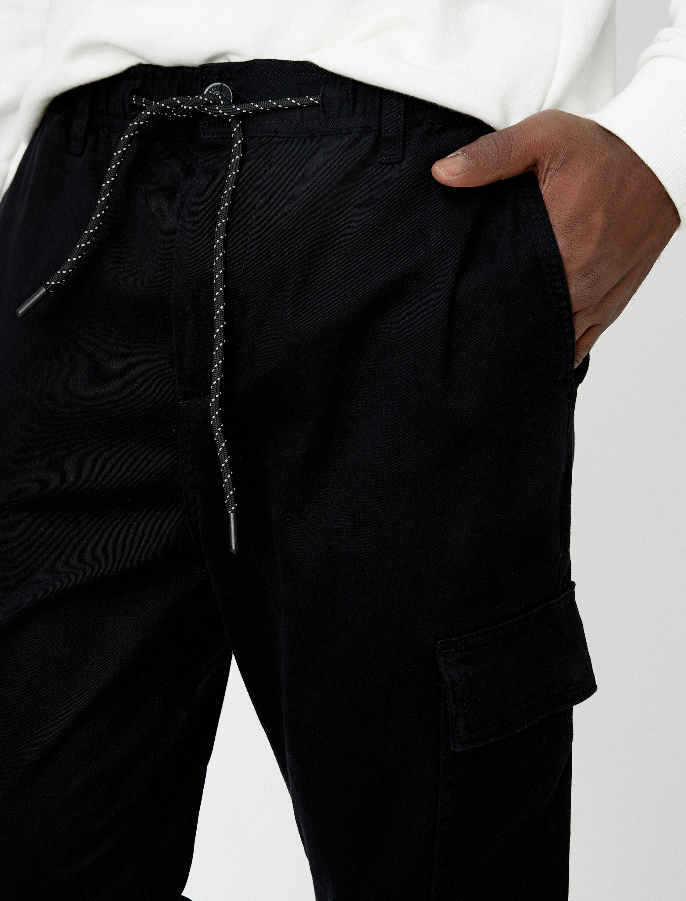   Basic Kargo Pantolon Beli Bağcıklı