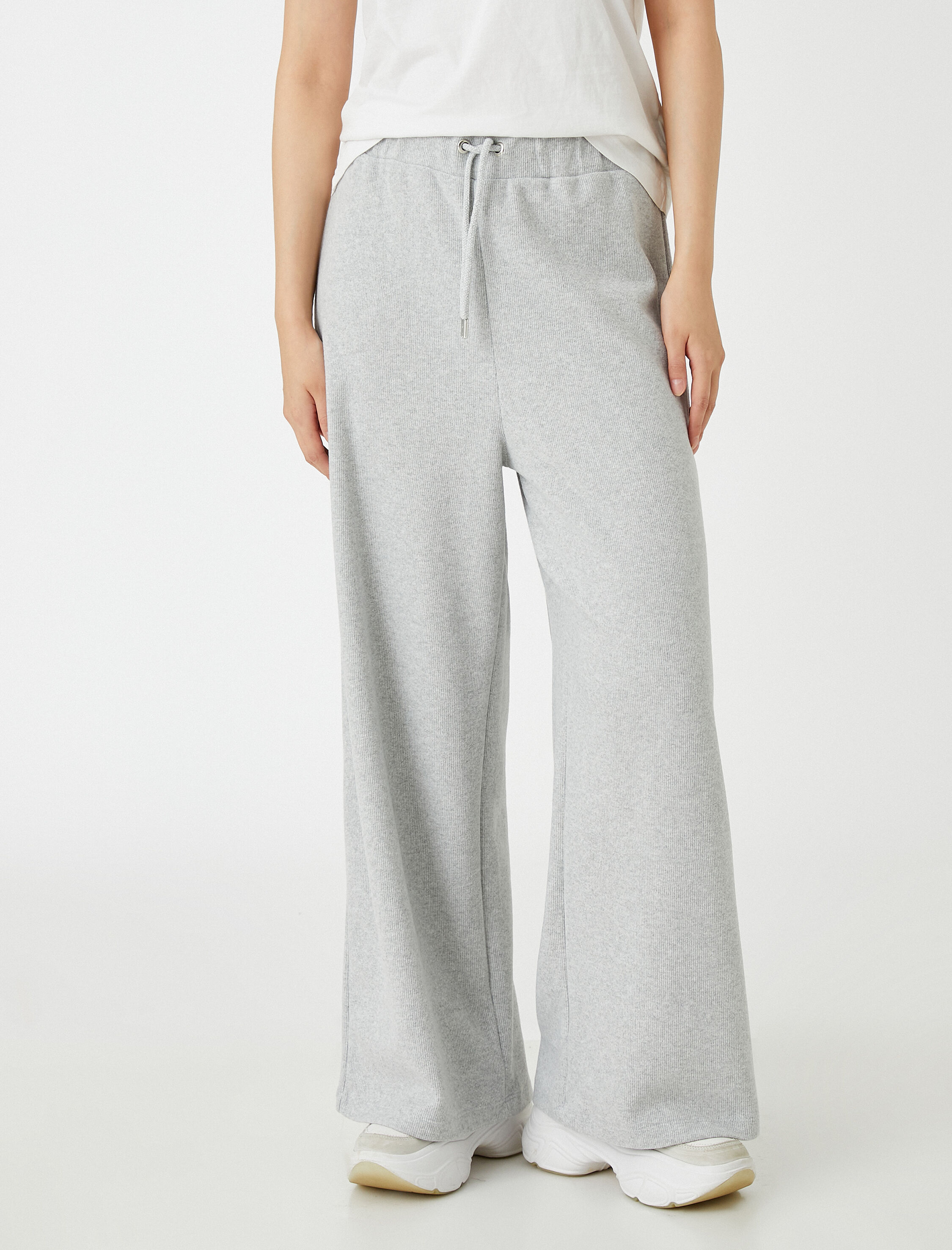   Bol Paça Pantolon Beli Bağlamalı