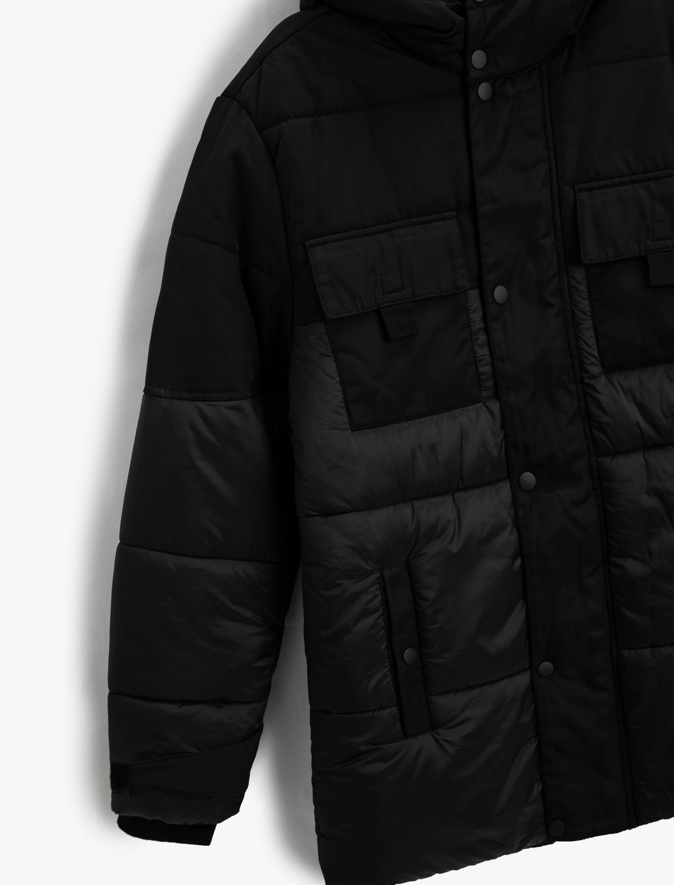 Anorak Şişme Mont Kapşonlu Cep Detaylı Su Geçirmez