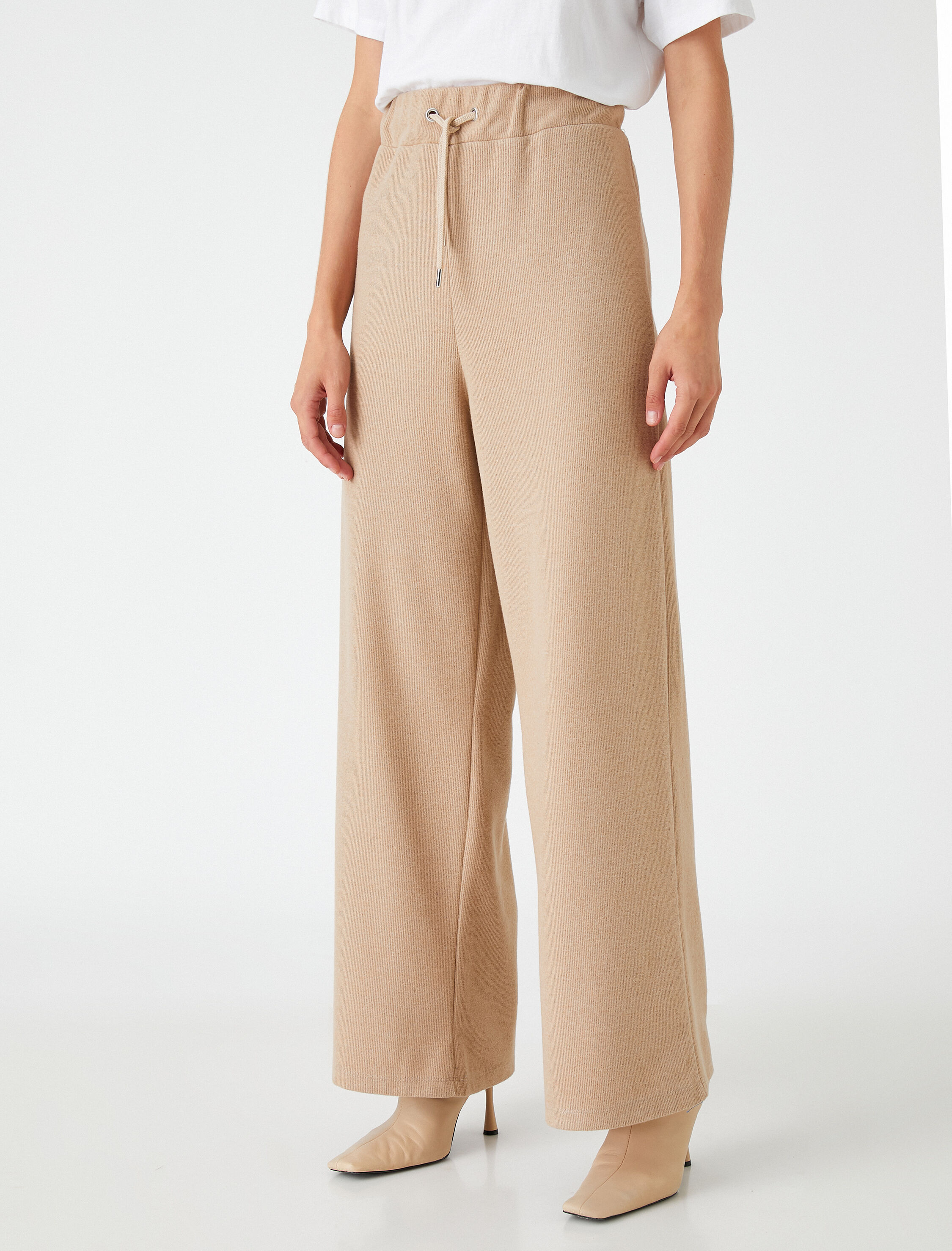   Bol Paça Pantolon Beli Bağlamalı