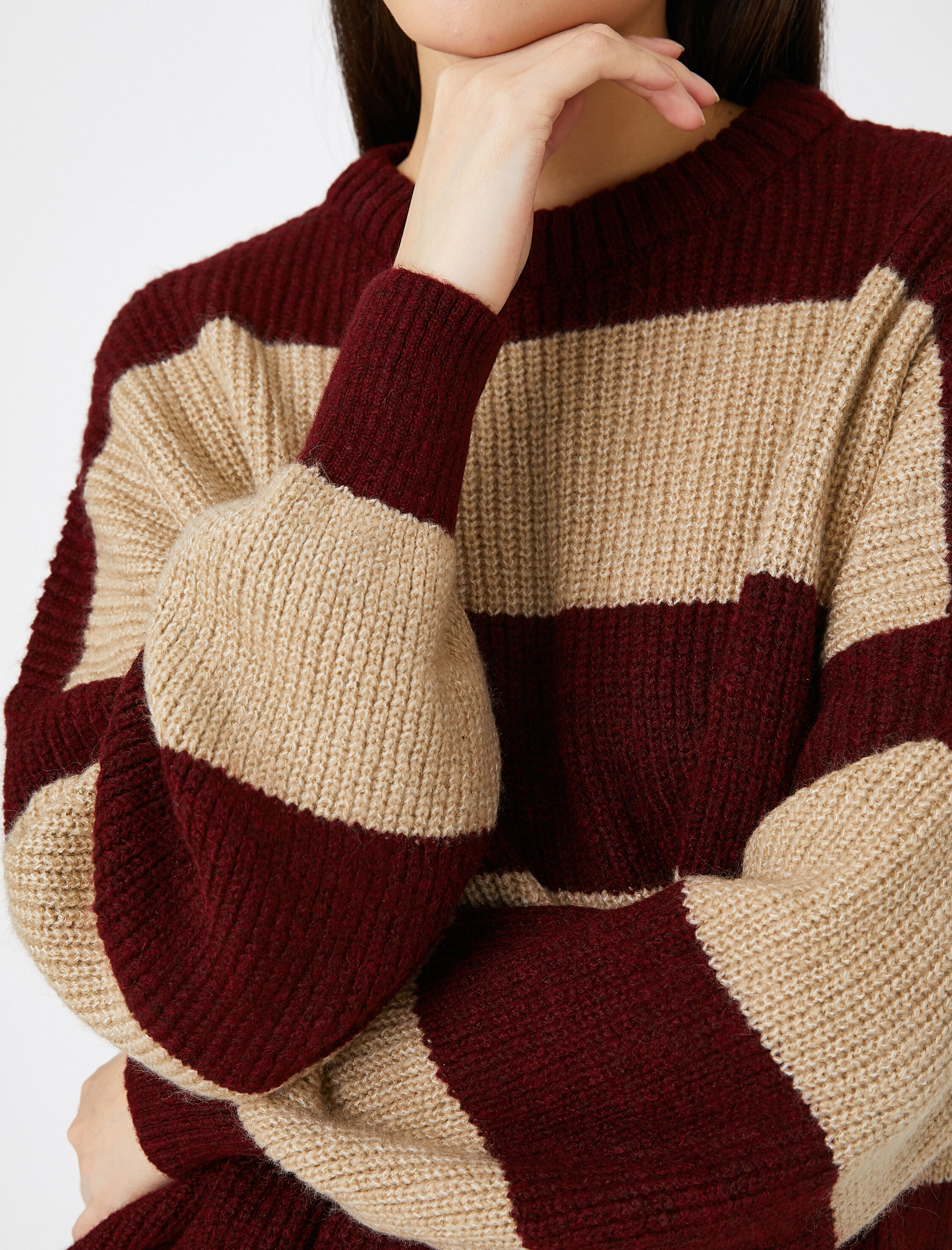   Triko Kazak Bisiklet Yaka Uzun Kollu