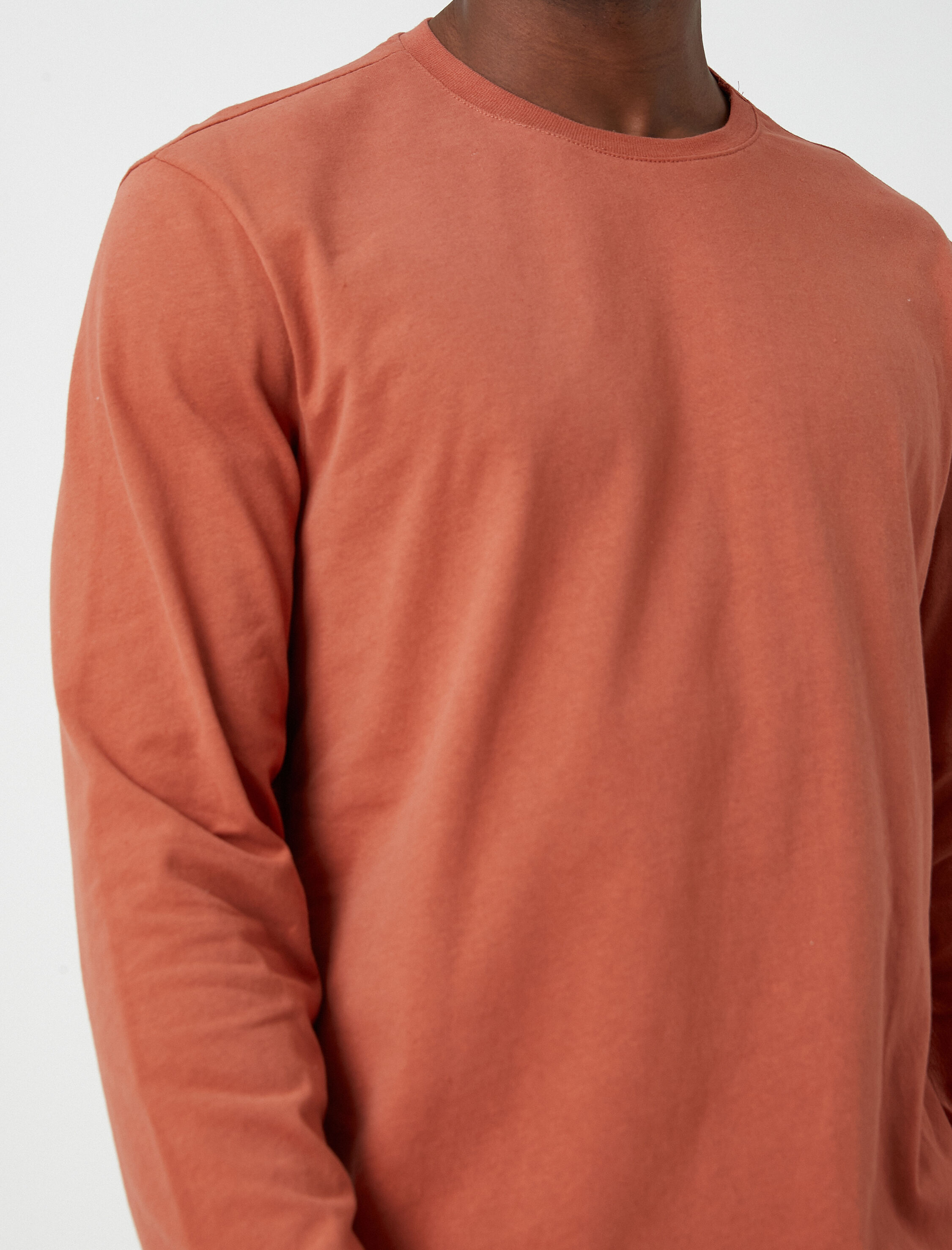   Uzun Kollu Tişört Bisiklet Yaka