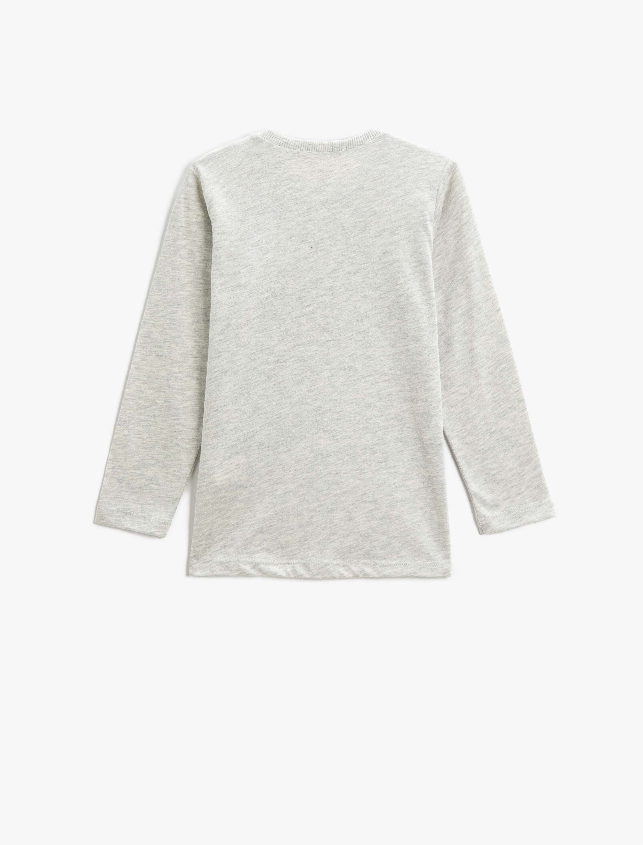  Erkek Çocuk Uzun Kollu Tişört Baskılı Bisiklet Yaka