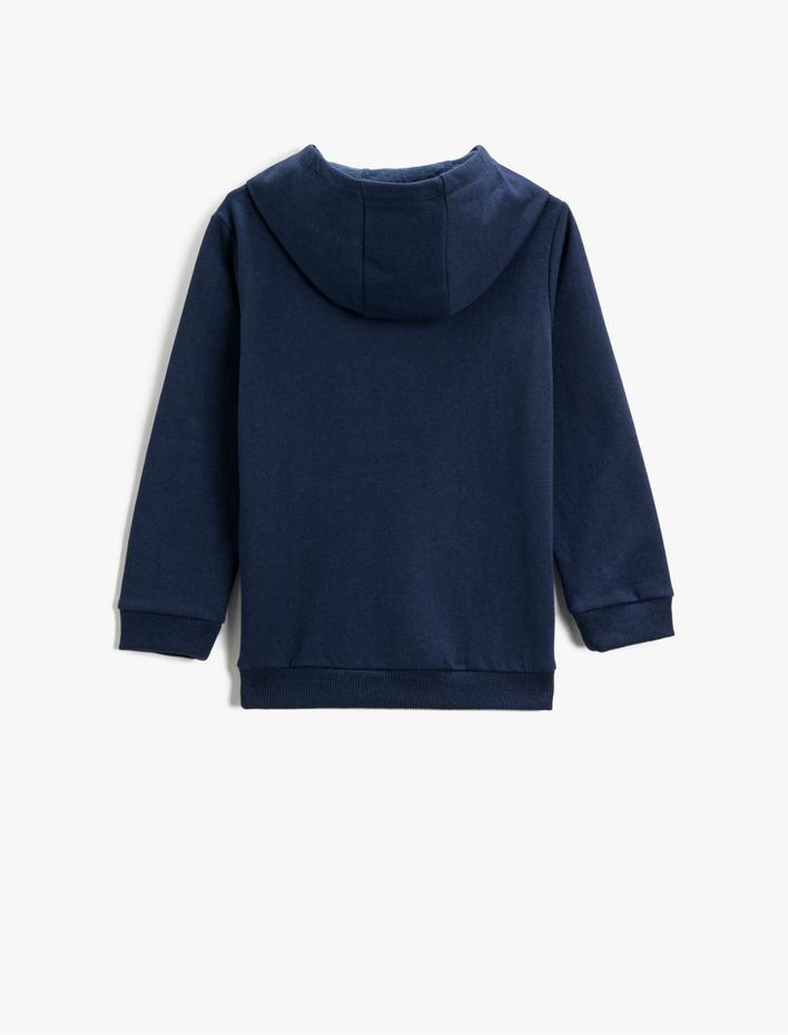 Erkek Çocuk Kapüşonlu Sweatshirt Baskılı