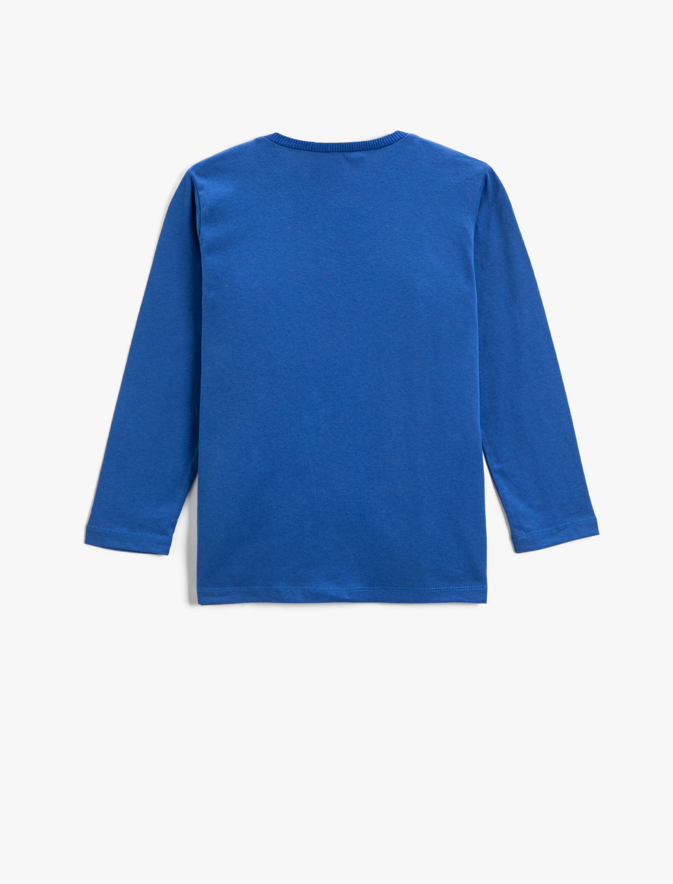  Erkek Çocuk Uzun Kollu Tişört Baskılı Bisiklet Yaka Pamuklu