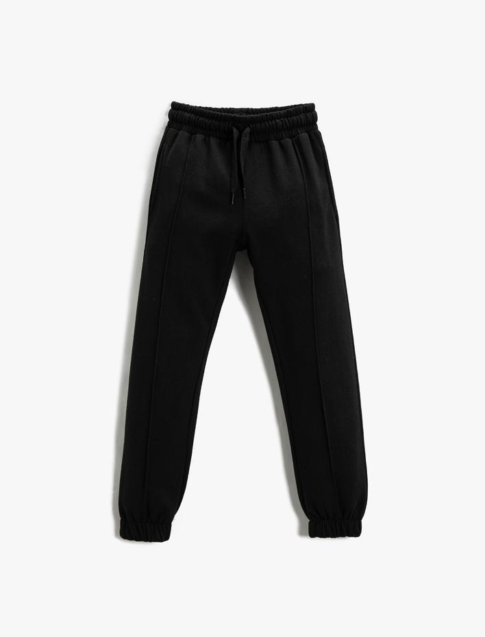 Kız Çocuk Basic Jogger Eşofman Altı Beli Bağlamalı