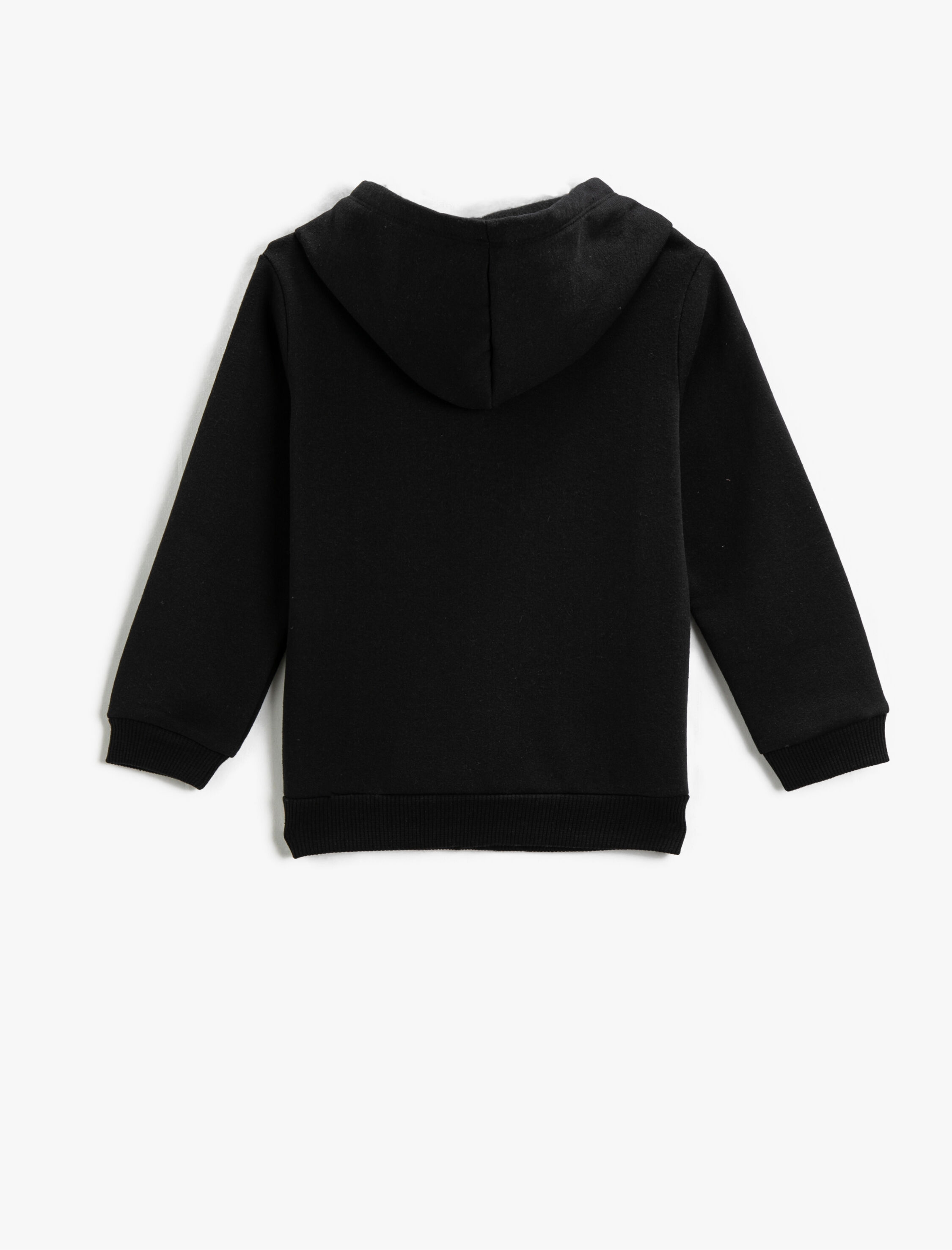  Kız Çocuk Basic Hırka Fermuarlı Kapüşonlu Cepli