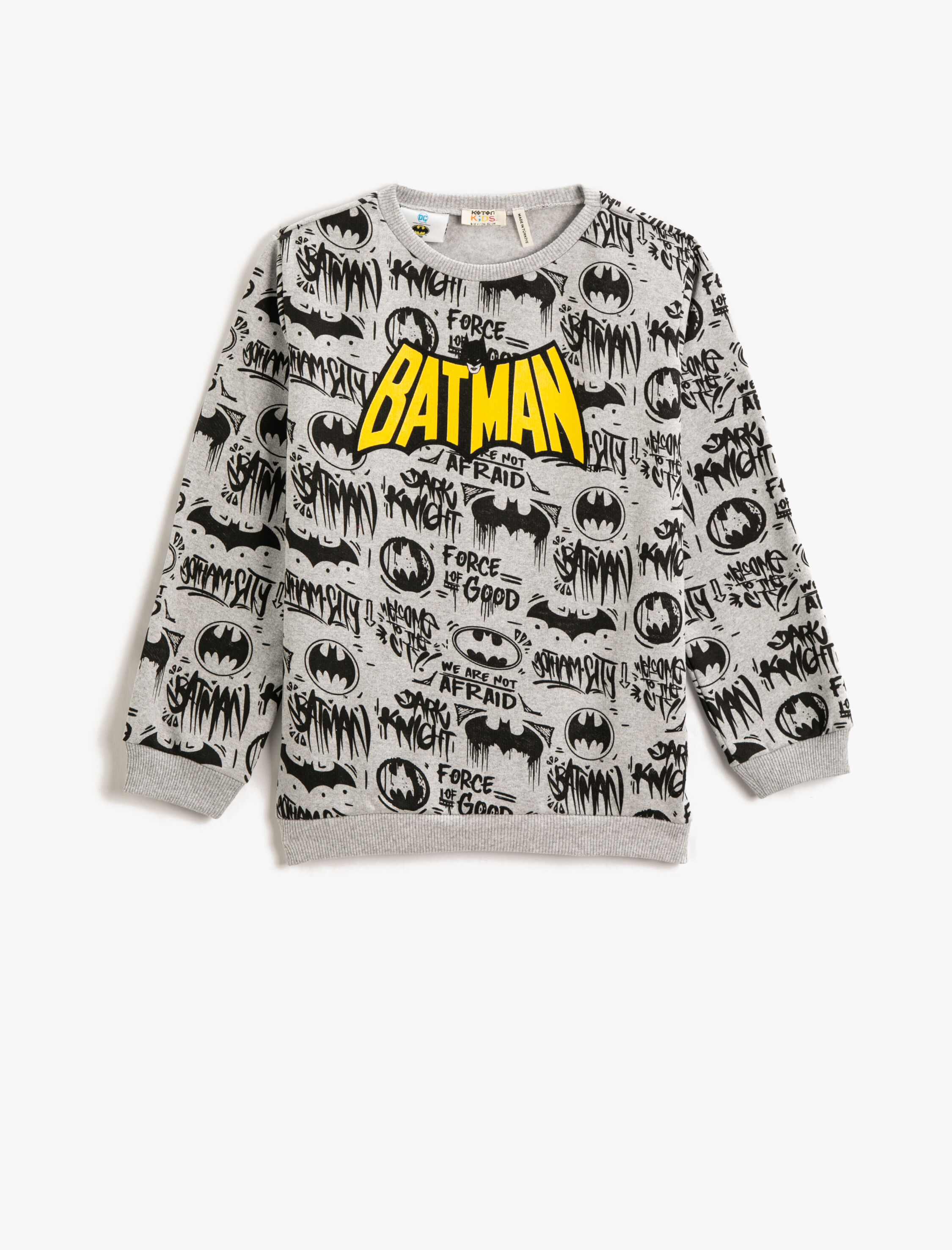 Koton Batman Baskılı Lisanslı Sweatshirt. 1