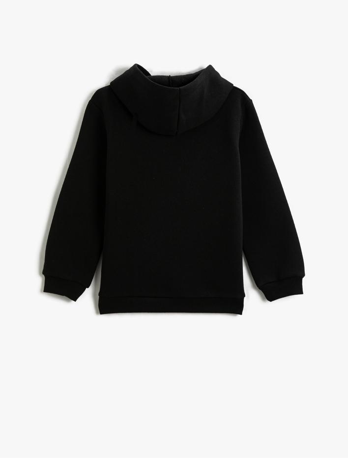 Erkek Çocuk Spider Man Baskılı Kapüşonlu Sweatshirt